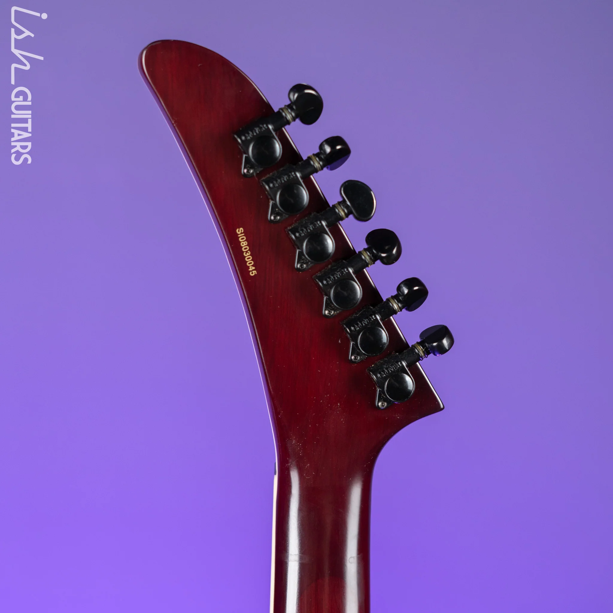 2008 Epiphone Prophecy Futura Custom Explorer Black Cherry - EMG PA-2 Preamp - Image 16