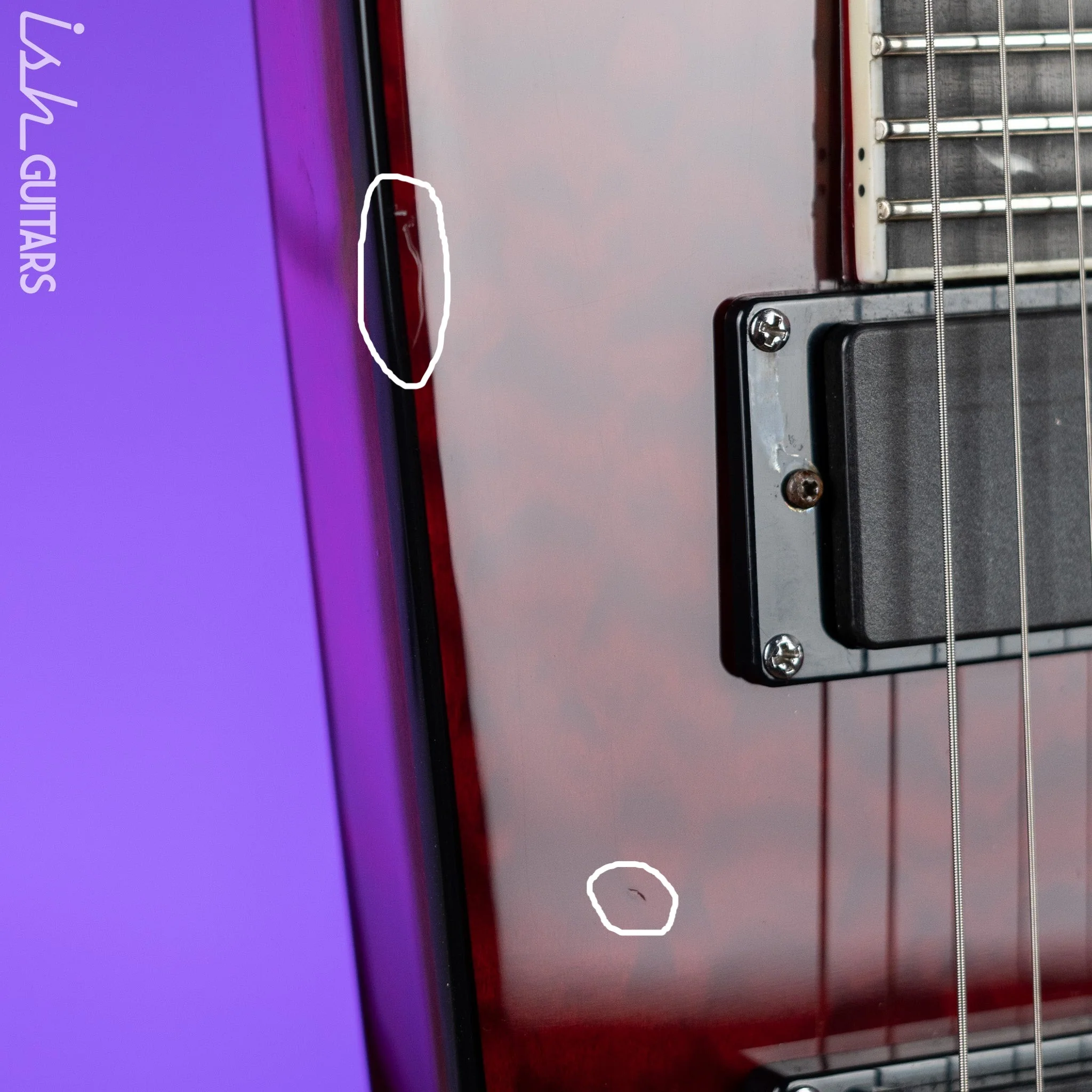 2008 Epiphone Prophecy Futura Custom Explorer Black Cherry - EMG PA-2 Preamp - Image 7