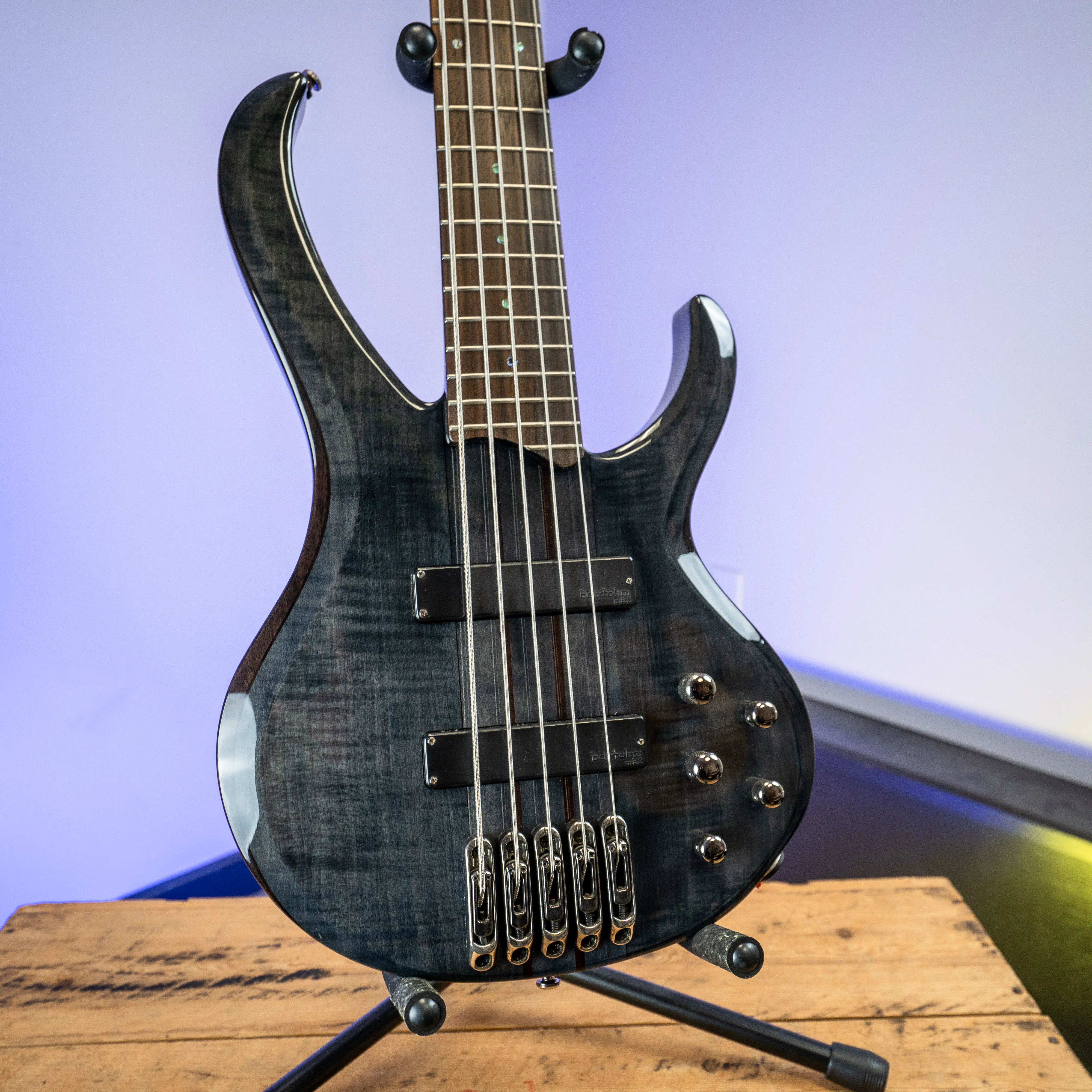 2008 Ibanez BTB575 Trans Gray 5 String Bass