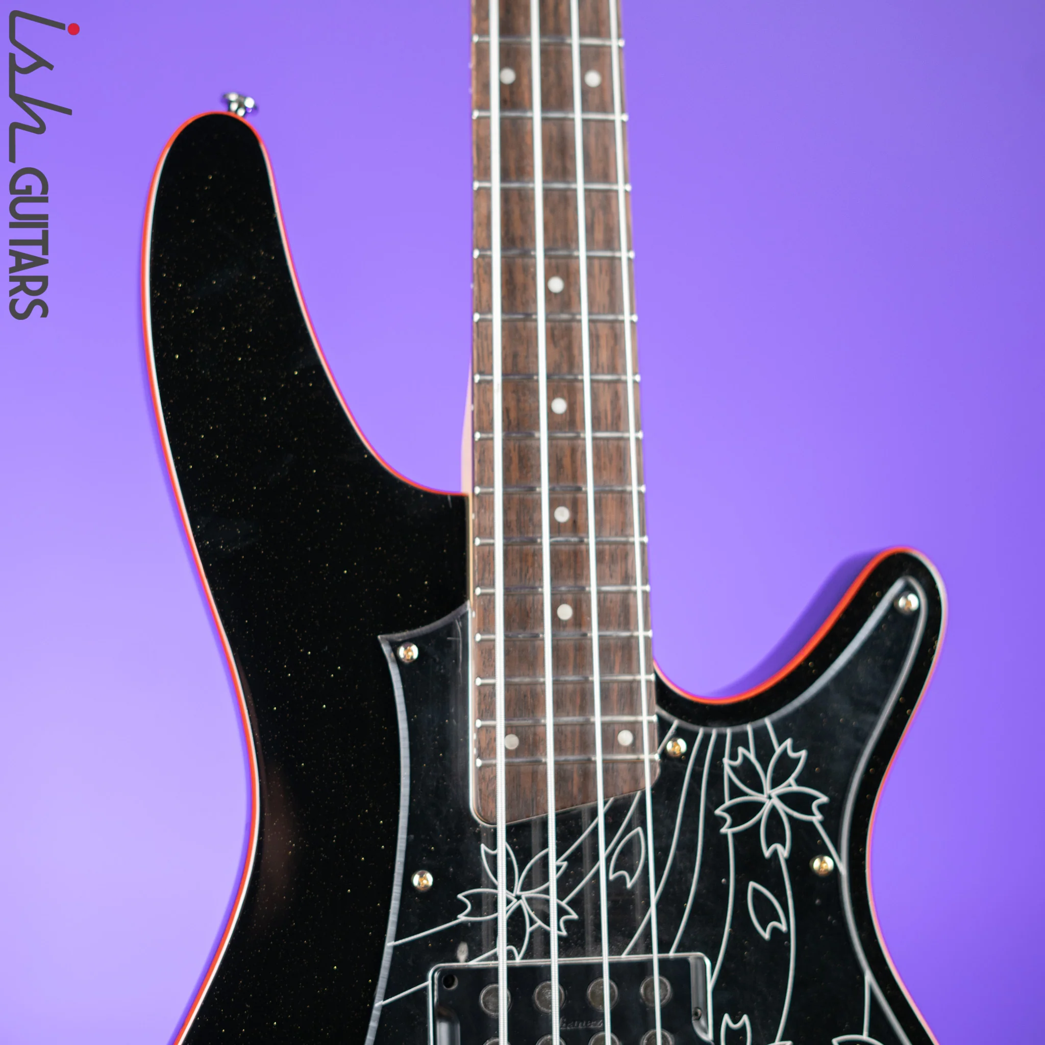 2008 Ibanez SRX08 LTD Bass Guitar Black Sparkle - Image 3