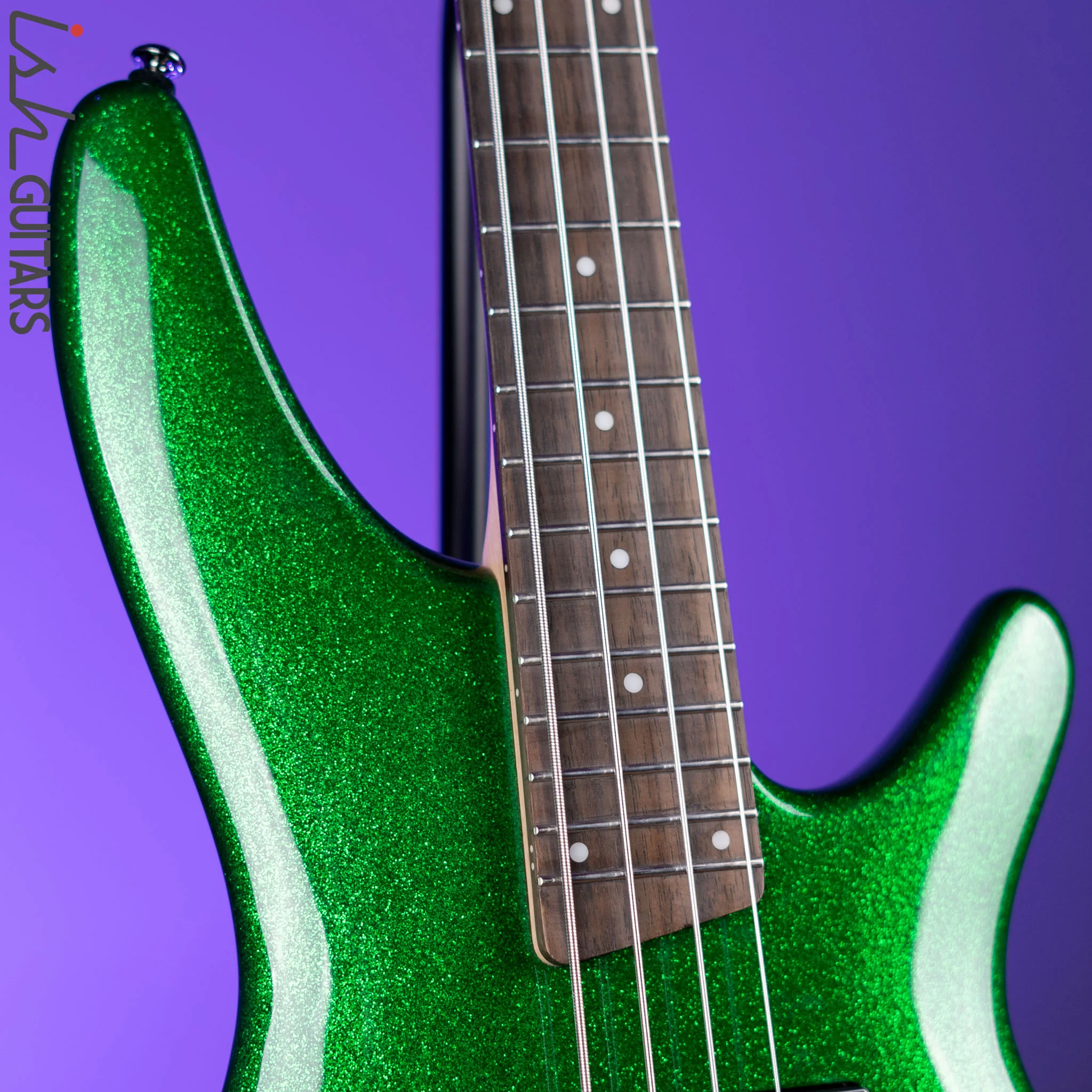 2009 Ibanez SR300 Bass Guitar Green Sparkle - Image 3