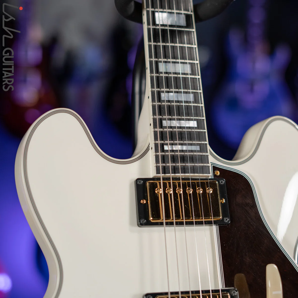 2010 Gibson Custom Shop ES-355 Semi-Hollow Alex Lifeson Signature Alpine White - Image 5
