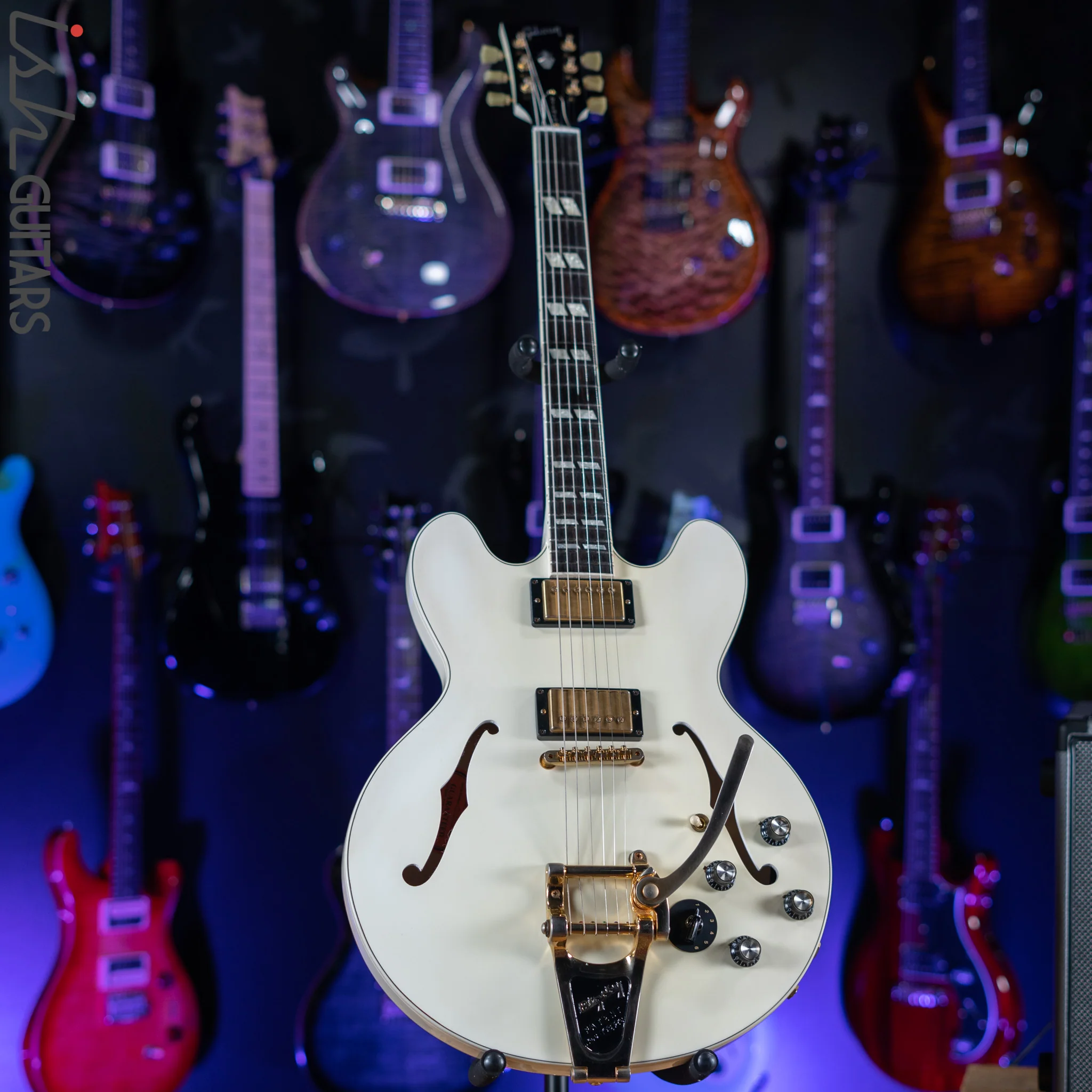 2010 Gibson Custom Shop ES 345 VOS 1959 Varitone Stereo w/ Bigsby Alpine White - Image 2