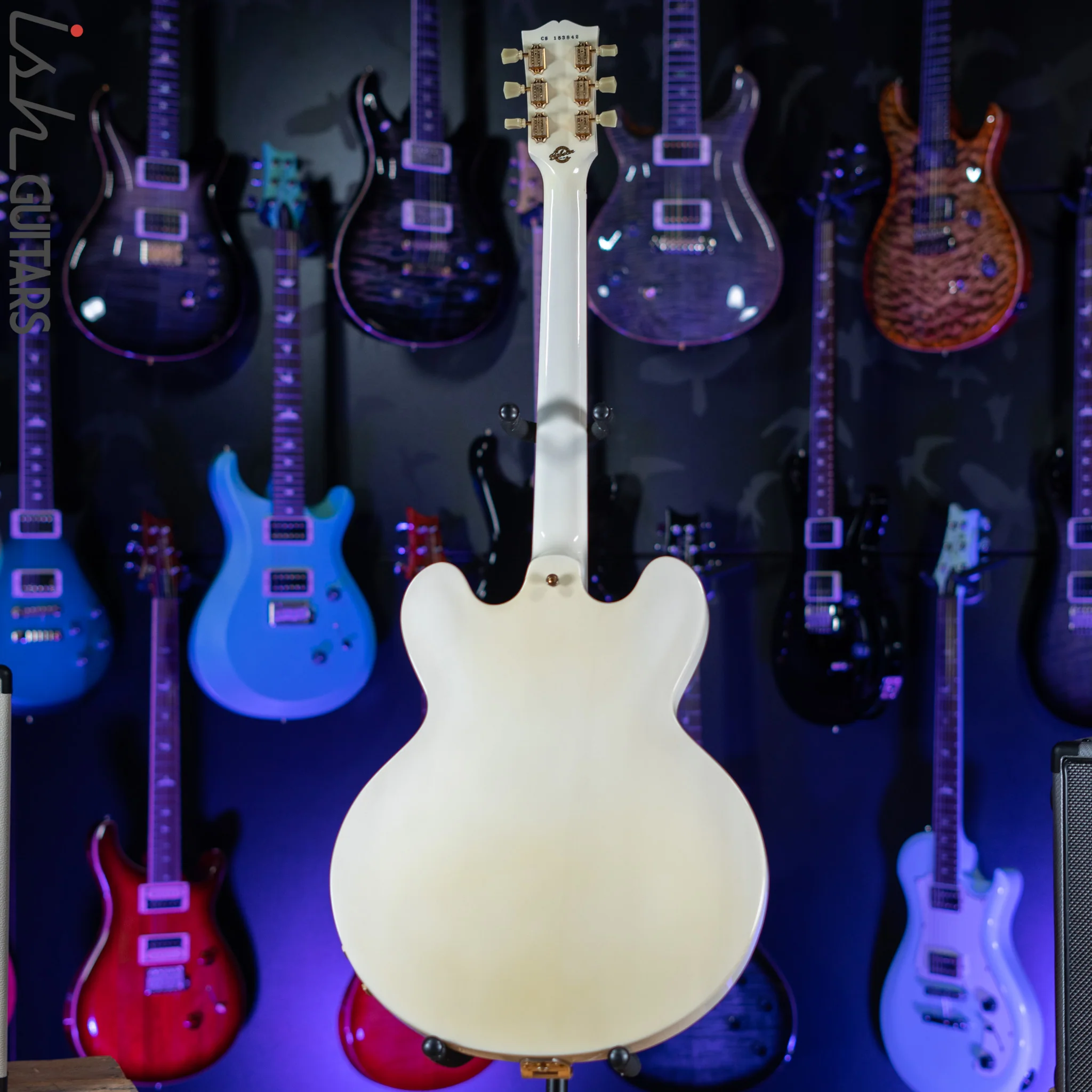 2010 Gibson Custom Shop ES 345 VOS 1959 Varitone Stereo w/ Bigsby Alpine White - Image 6