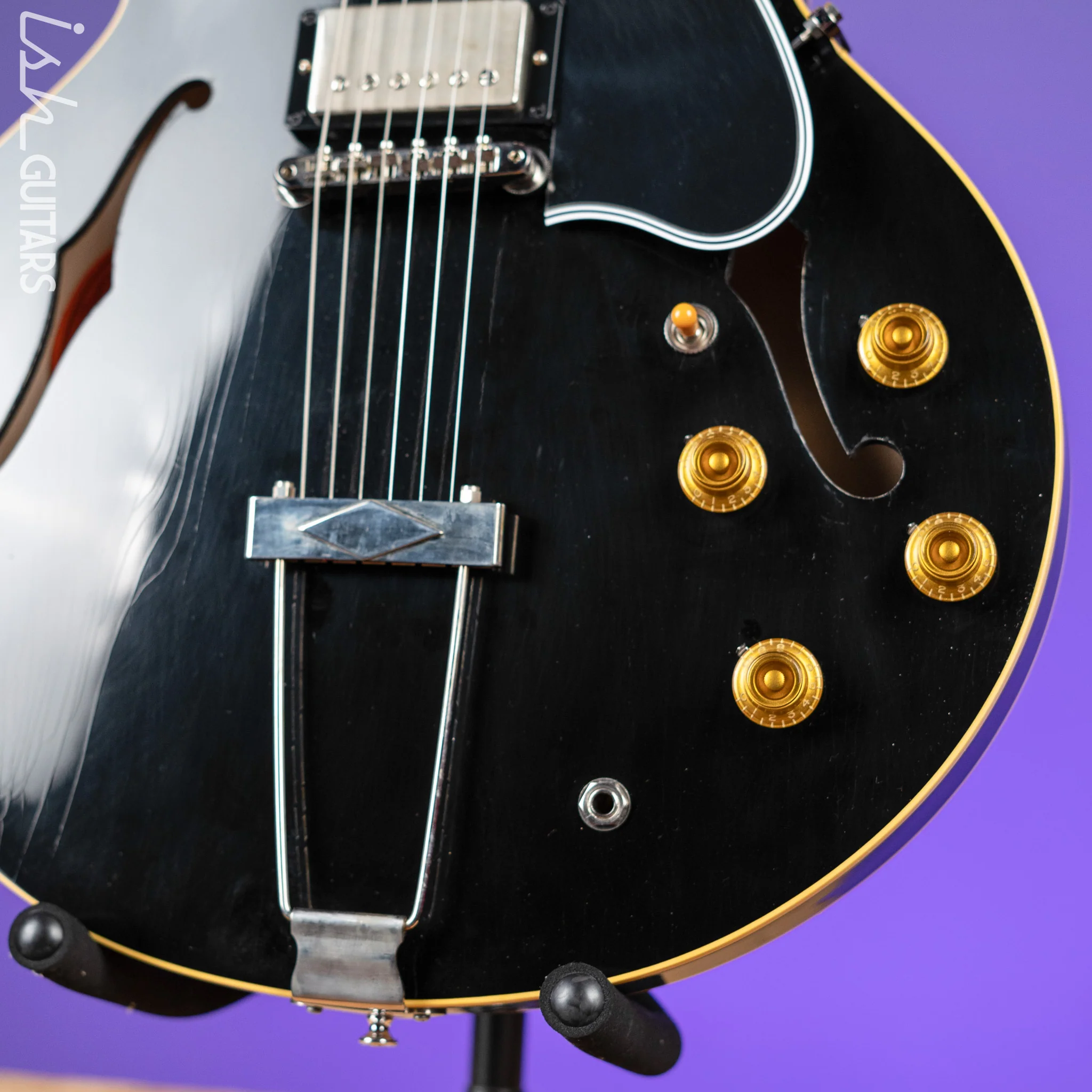 2022 Gibson Custom Shop ES-335 Murphy Lab Aged Relic Black - Image 5