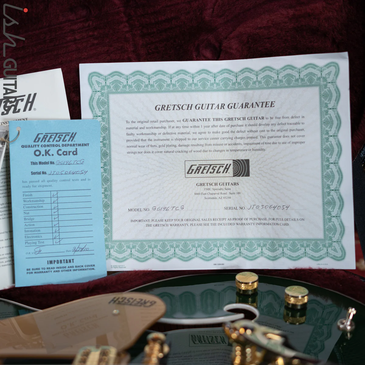 2010 Gretsch Country Club G6196T Cadillac Green - Image 24