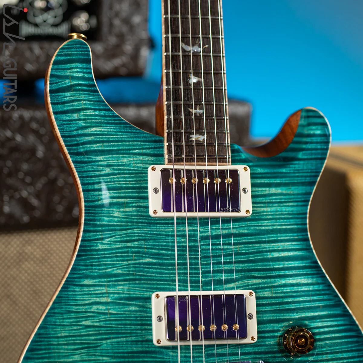2010 PRS Experience McCarty 58 Private Stock Bahamian Blue - Image 3