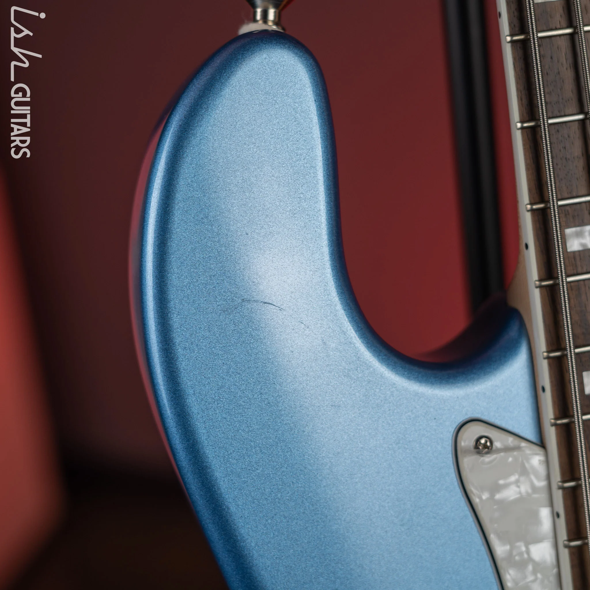 2010’s Lakland Skyline Series DJ-4 Darryl Jones Lake Placid Blue - Image 12