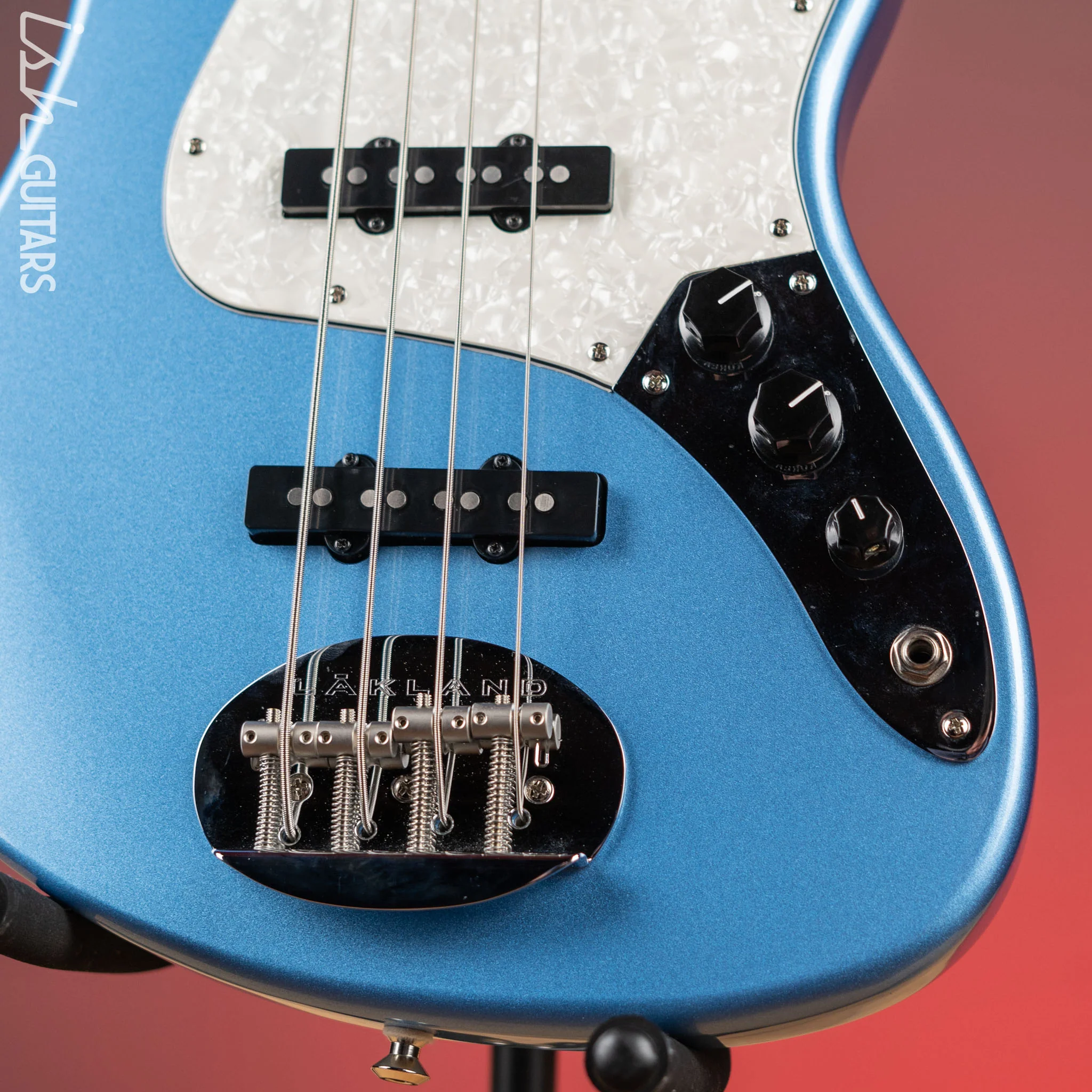 2010’s Lakland Skyline Series DJ-4 Darryl Jones Lake Placid Blue - Image 4