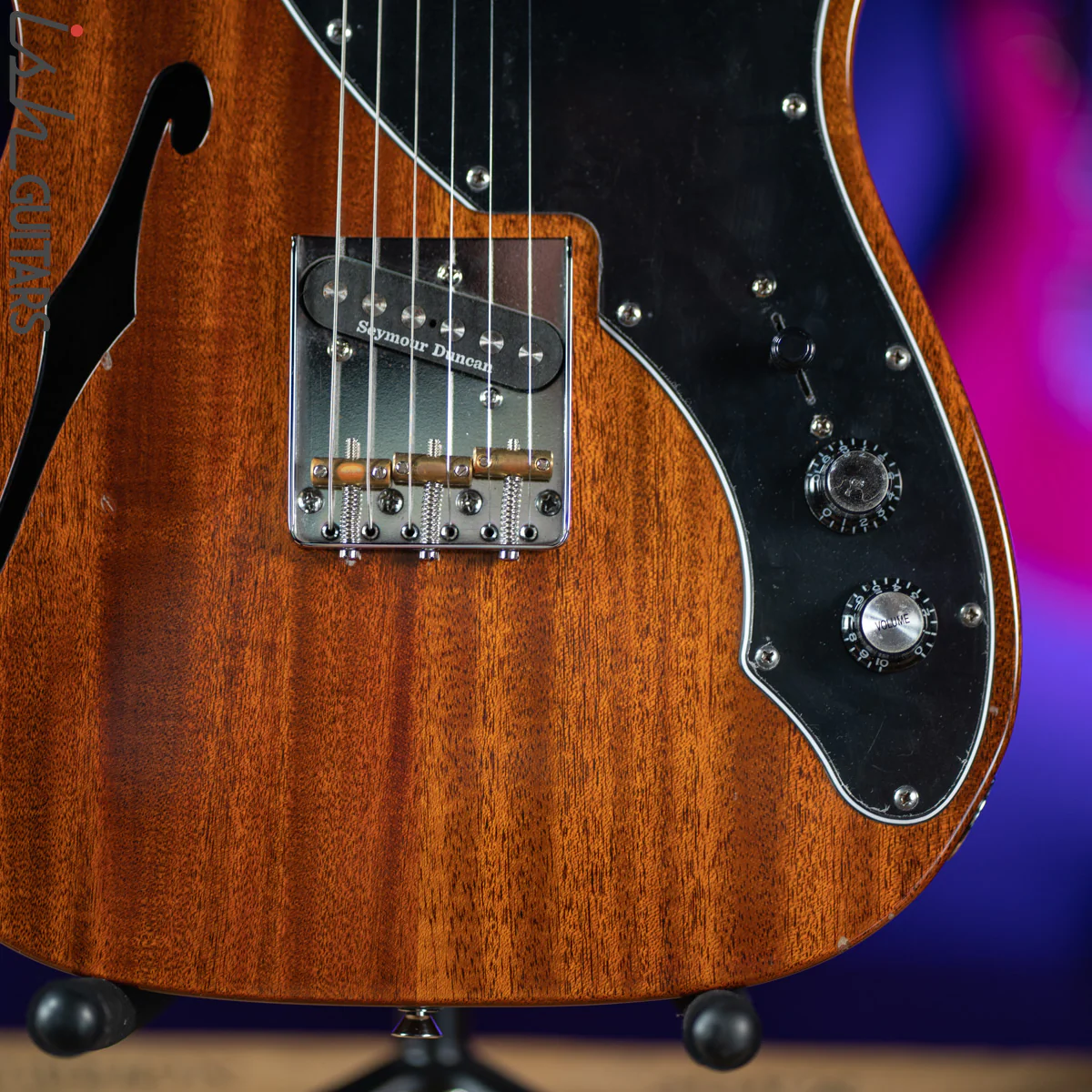 2010 Squier Telecaster Semi-Hollow Brown Mahogany - Image 4