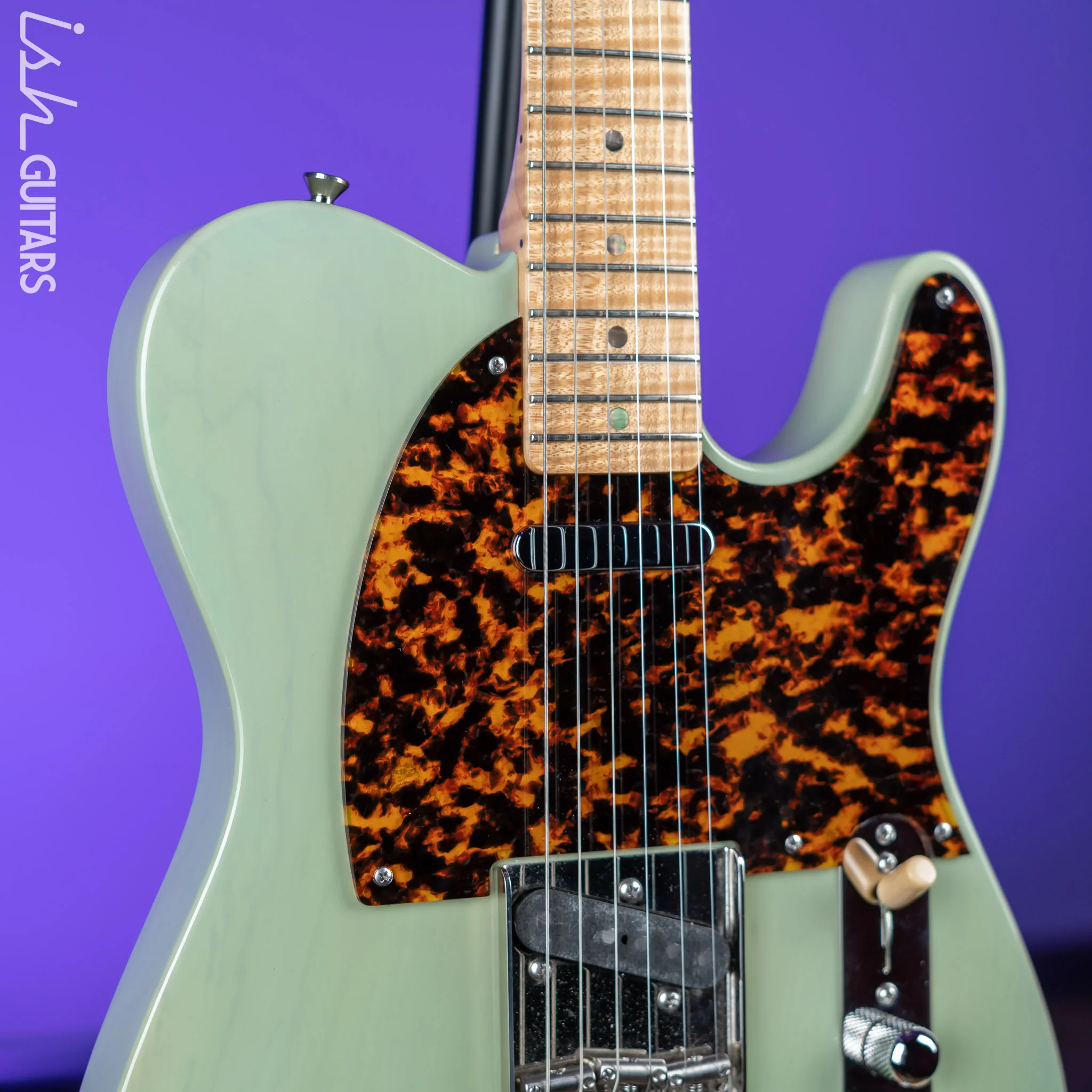 2011 DeTemple Guitars Spirit Series Tele Seafoam Green - Image 3