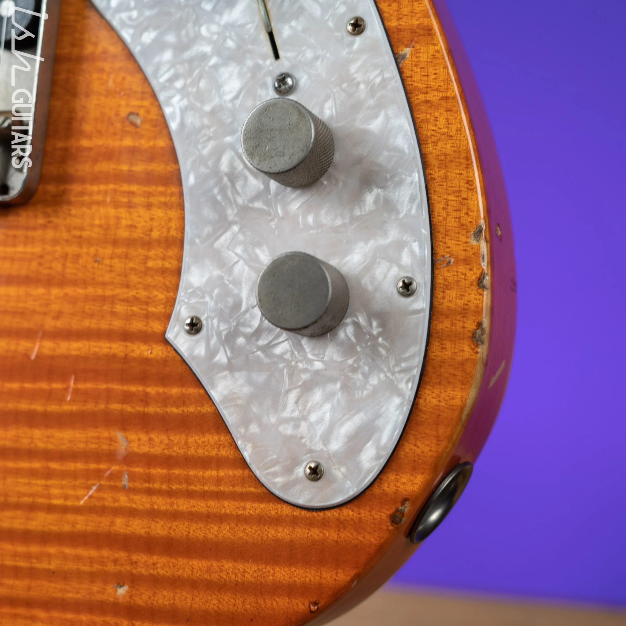 2011 Nashville Guitars T-69TL Thinline Tele Orange - Image 8
