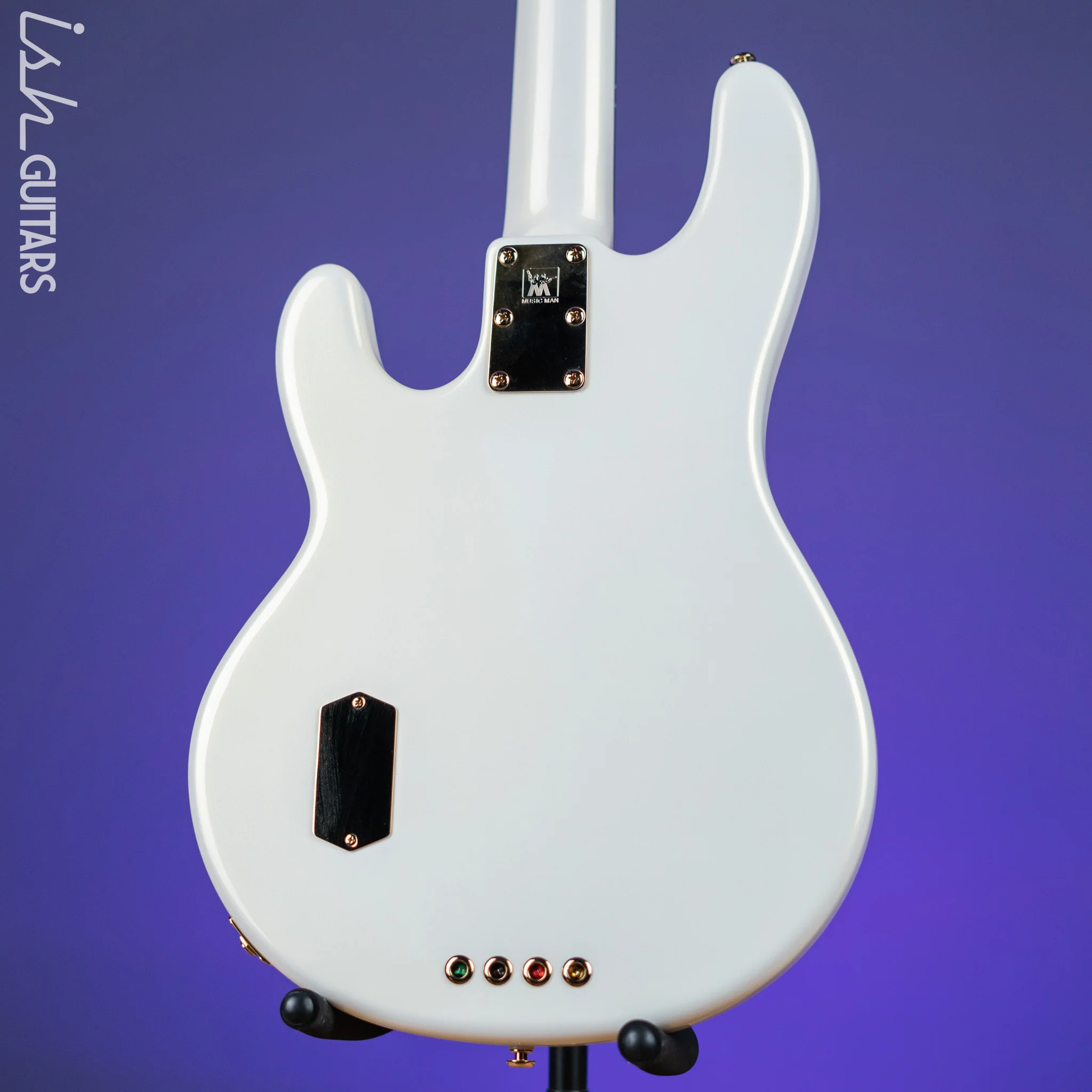 2012 Ernie Ball Music Man Stingray Classic Premier 4-String Bass Gilded White Gloss - Image 7