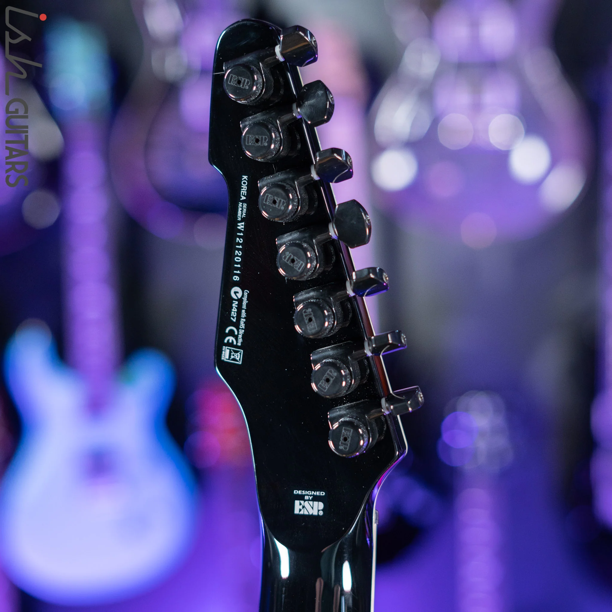 2012 ESP LTD SCT-607B 7-String Electric Guitar Black - Image 15