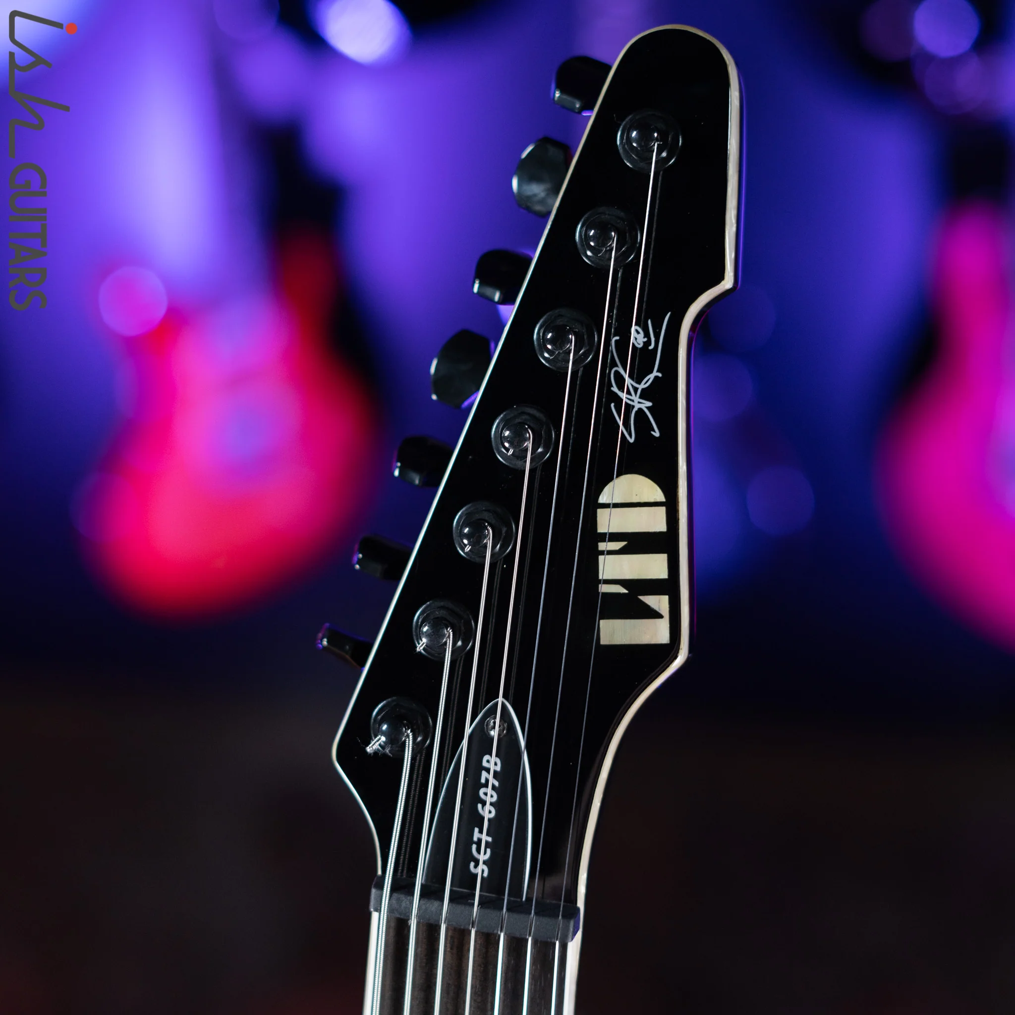 2012 ESP LTD SCT-607B 7-String Electric Guitar Black - Image 9