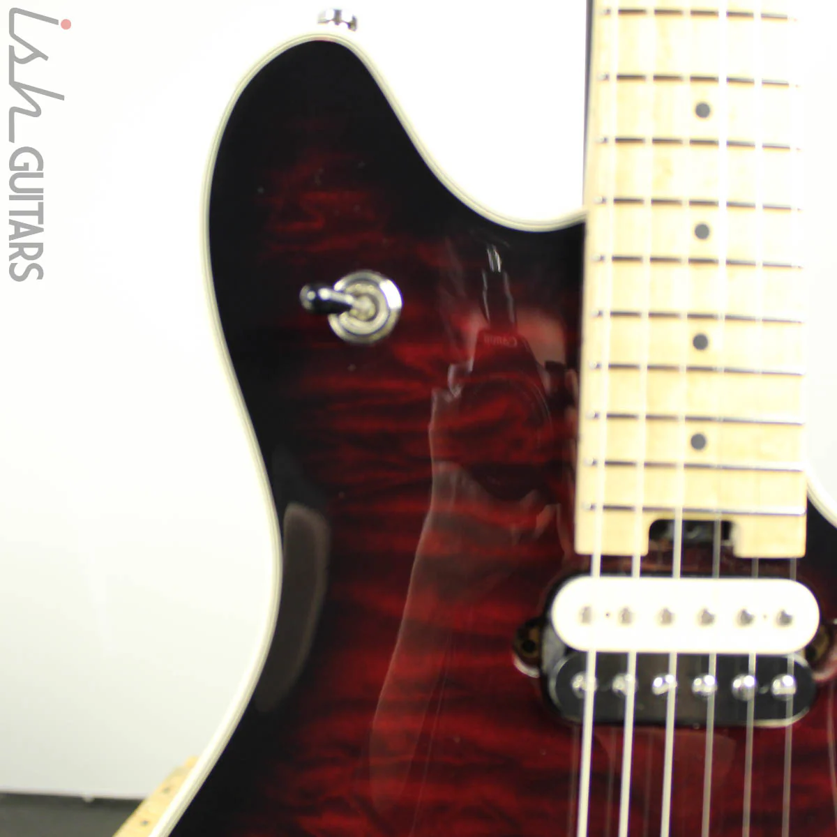 2012 EVH Wolfgang USA Dark Cherry Burst - Image 5