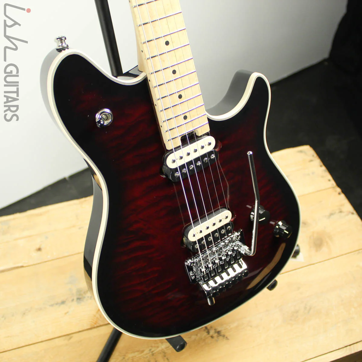 2012 EVH Wolfgang USA Dark Cherry Burst - Image 6