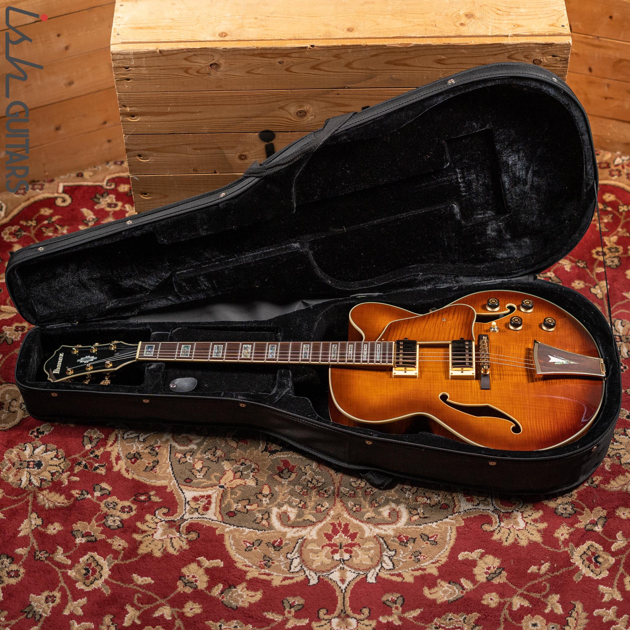 2012 Ibanez Artcore Series AF95 Violin Sunburst - Image 17