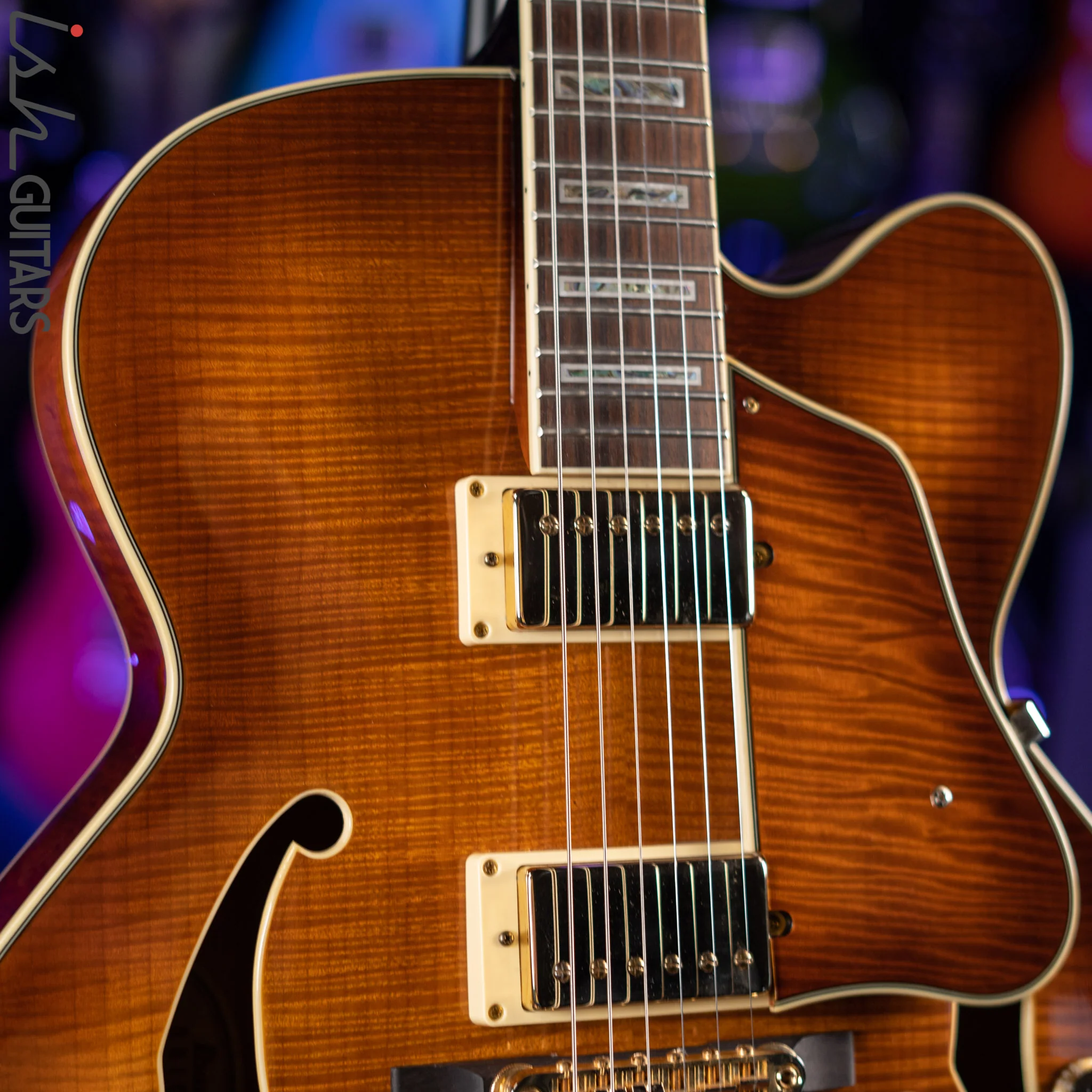 2012 Ibanez Artcore Series AF95 Violin Sunburst - Image 3