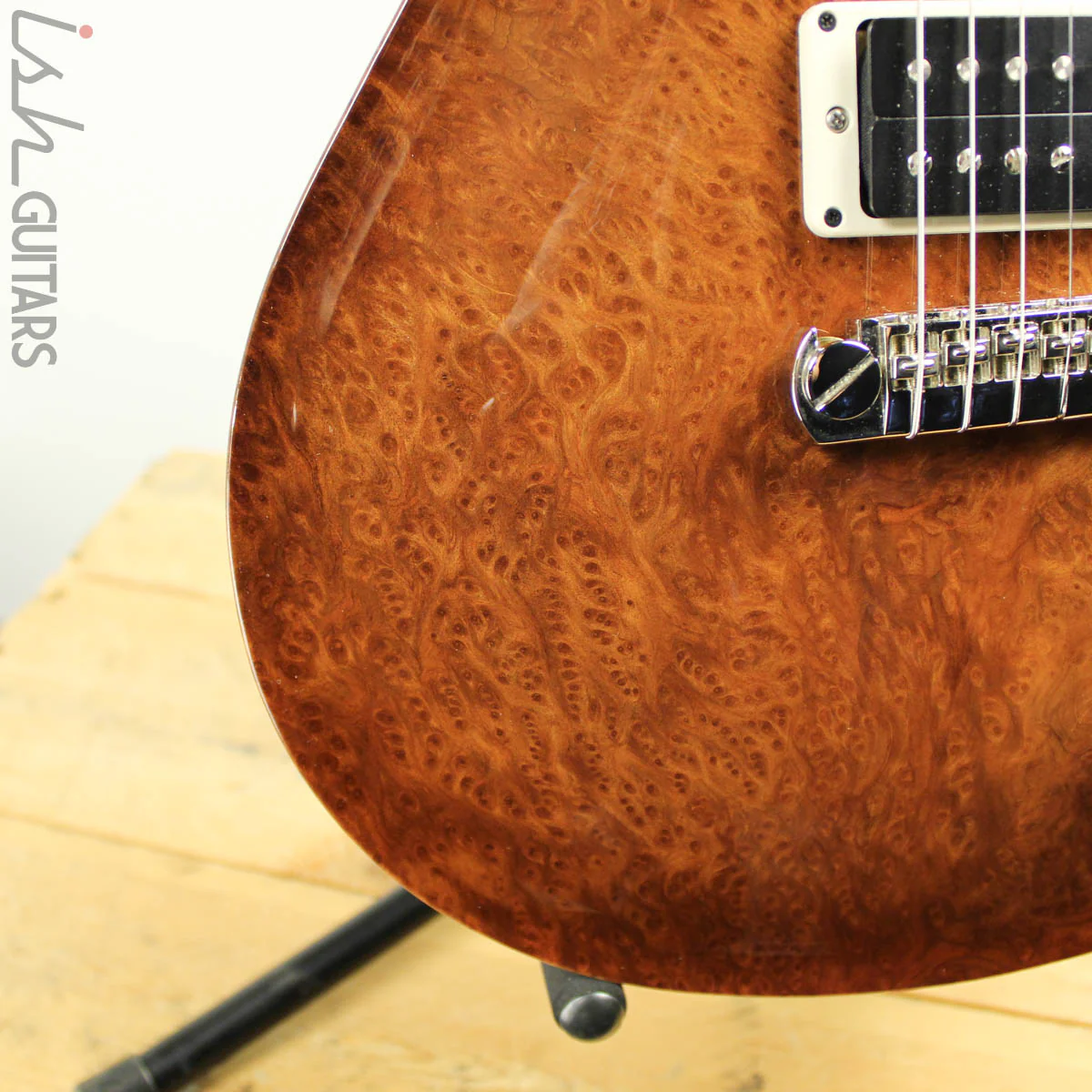 2012 PRS Private Stock McCarty Chambered Natural Smoked Burst Redwood Burl - Image 6
