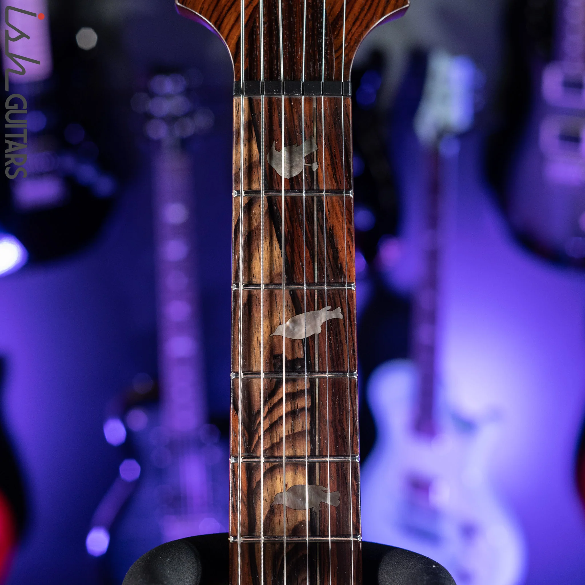 PRS Custom 22 Private Stock Tiger Eye Smoked Burst Birds On A Wire - Image 9