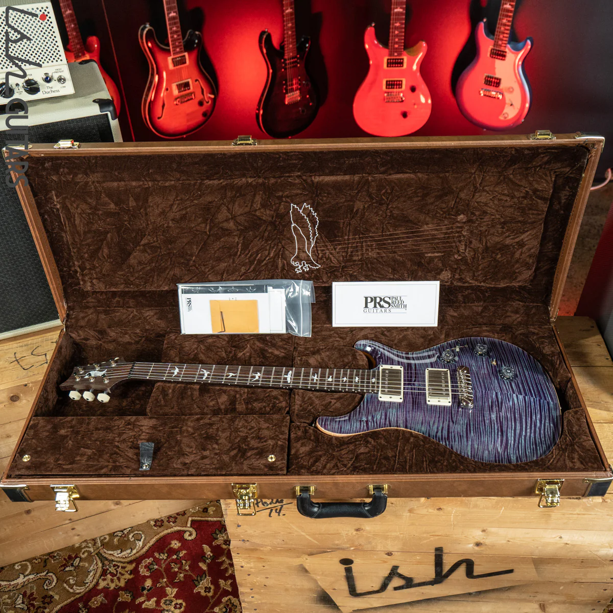 2012 PRS Private Stock Custom 24 Piezo P24 Aqua Violet 53/10 - Image 16