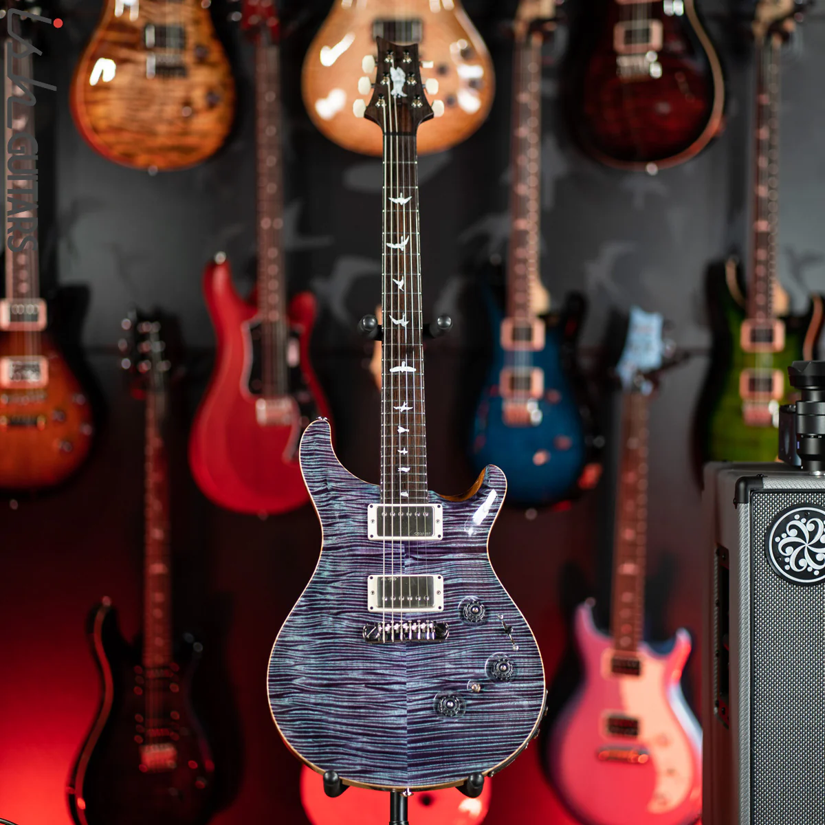 2012 PRS Private Stock Custom 24 Piezo P24 Aqua Violet 53/10 - Image 2