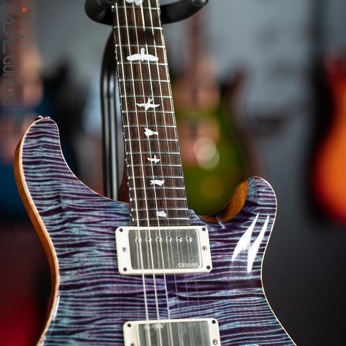 2012 PRS Private Stock Custom 24 Piezo P24 Aqua Violet 53/10 - Image 5