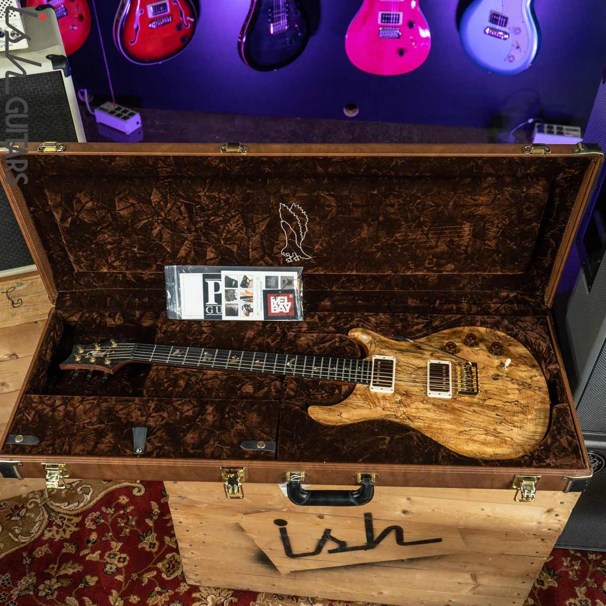 2012 PRS Private Stock DGT Spalted Maple Rosewood Neck Americana Birds - Image 16