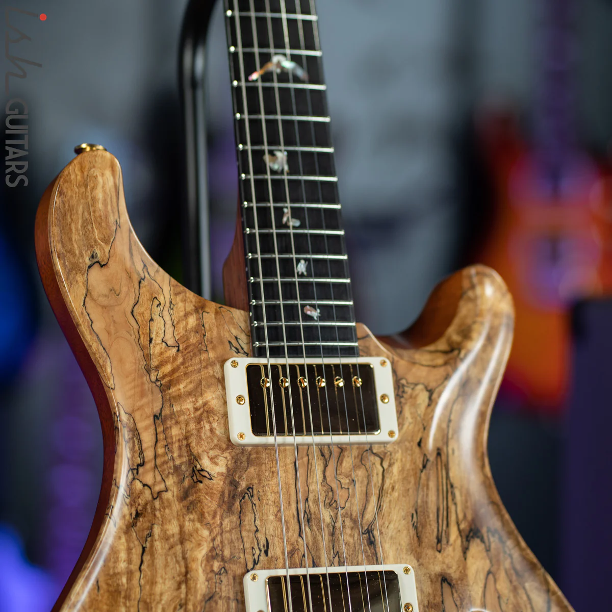 2012 PRS Private Stock DGT Spalted Maple Rosewood Neck Americana Birds - Image 5