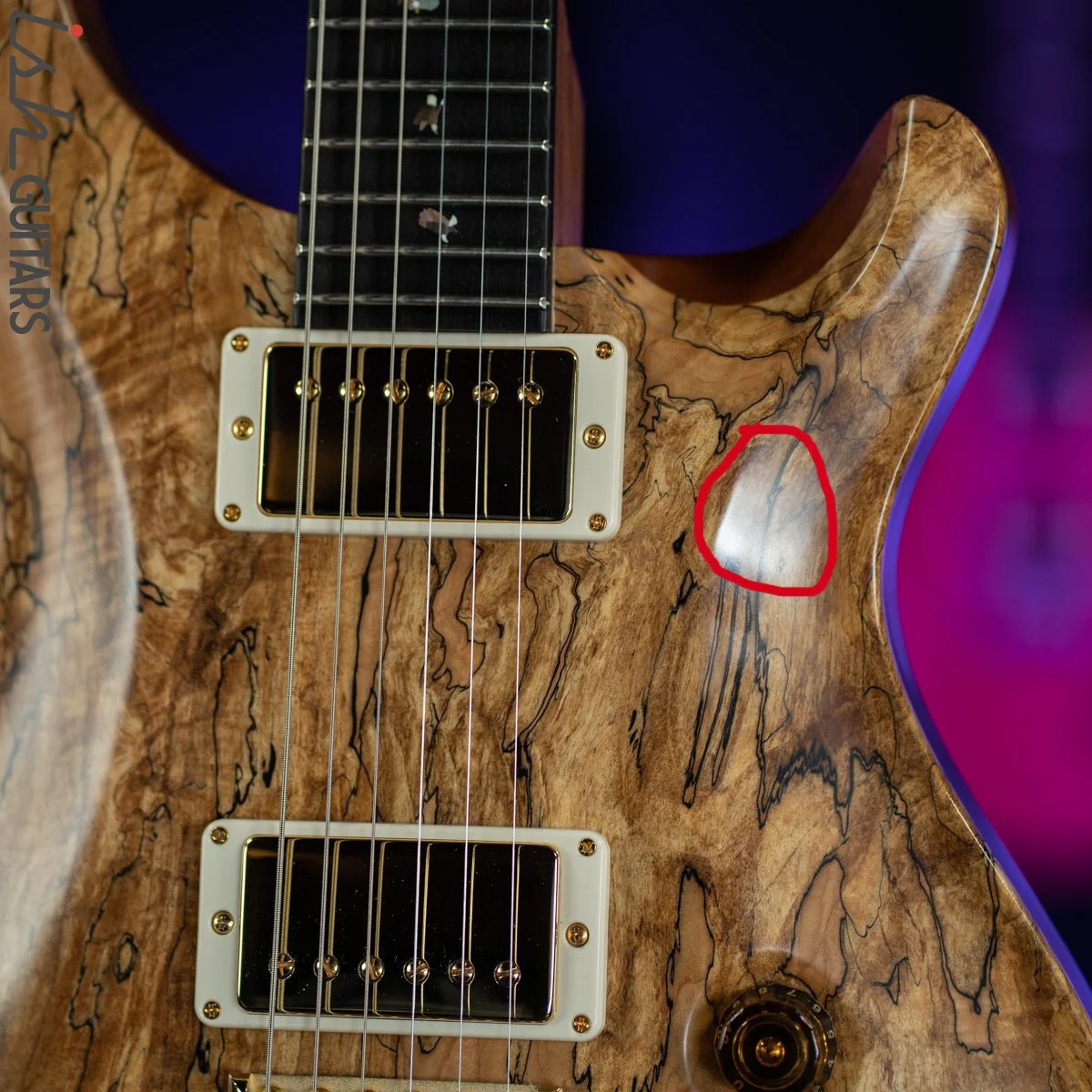 2012 PRS Private Stock DGT Spalted Maple Rosewood Neck Americana Birds - Image 8