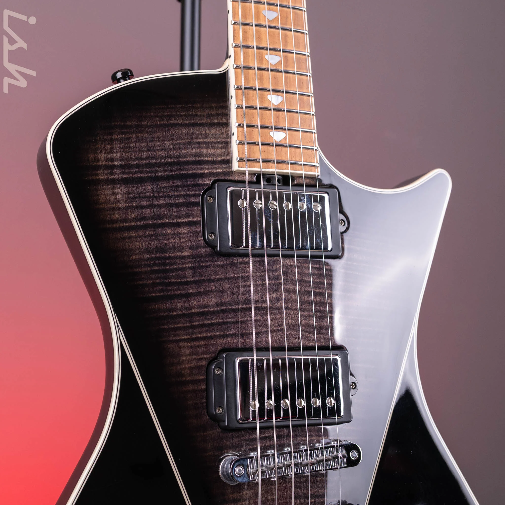 2013 Ernie Ball Music Man Armada Flame Black Trans - Image 4
