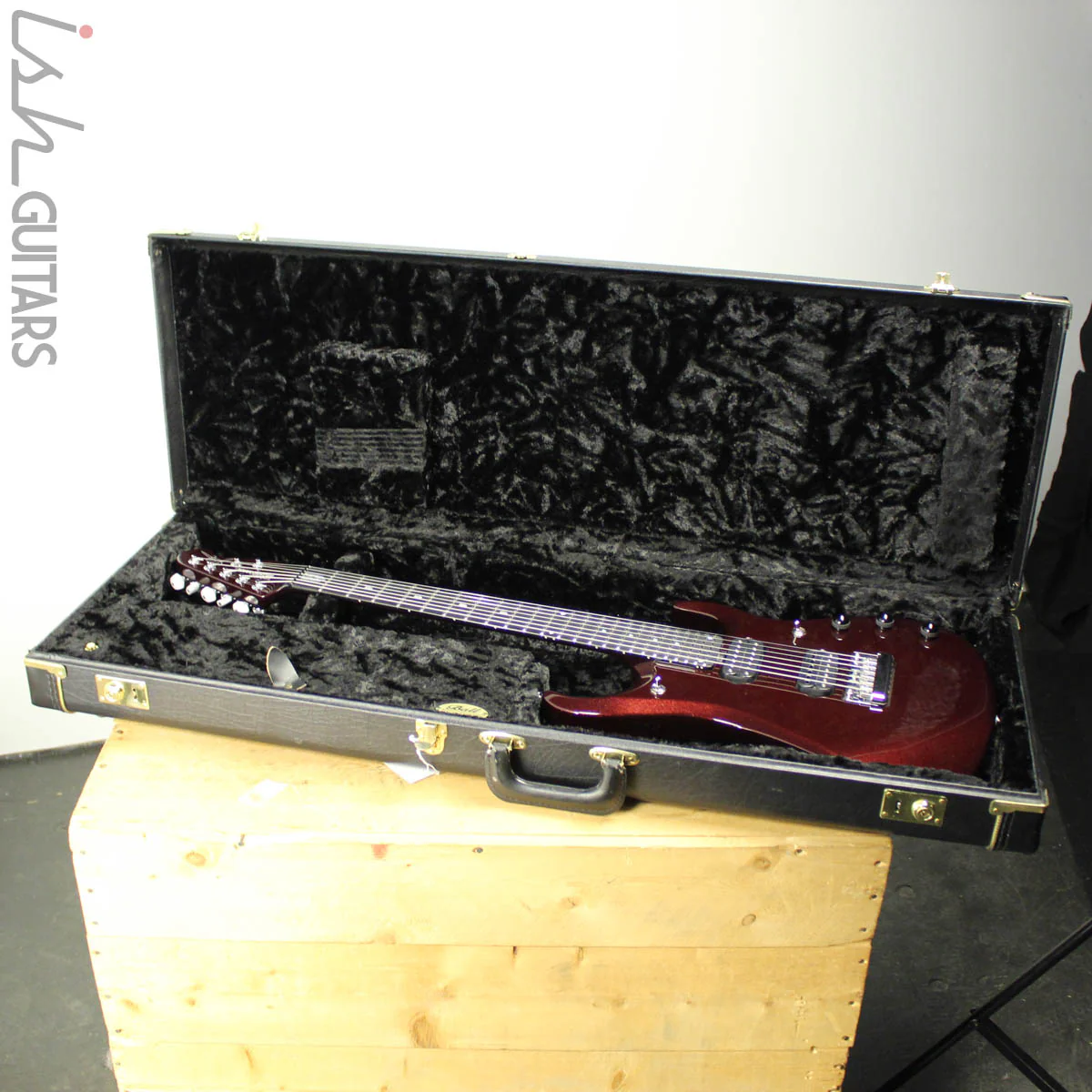 2013 Ernie Ball Music Man BFR JP-12 7 String Cherry Sugar - Image 16