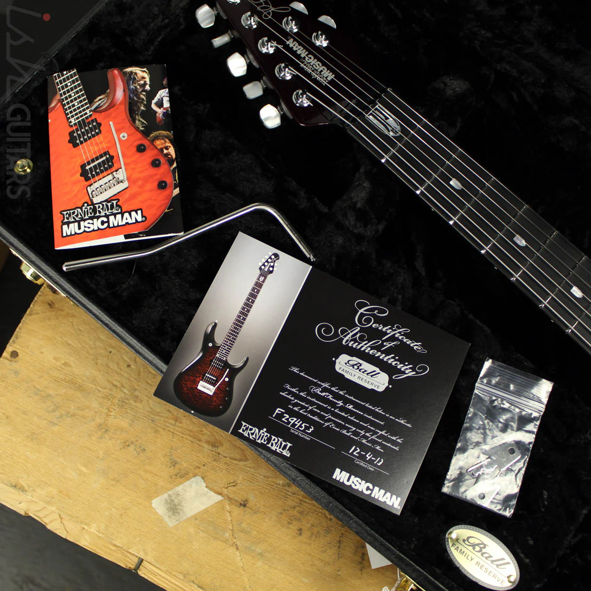 2013 Ernie Ball Music Man BFR JP-12 7 String Cherry Sugar - Image 17