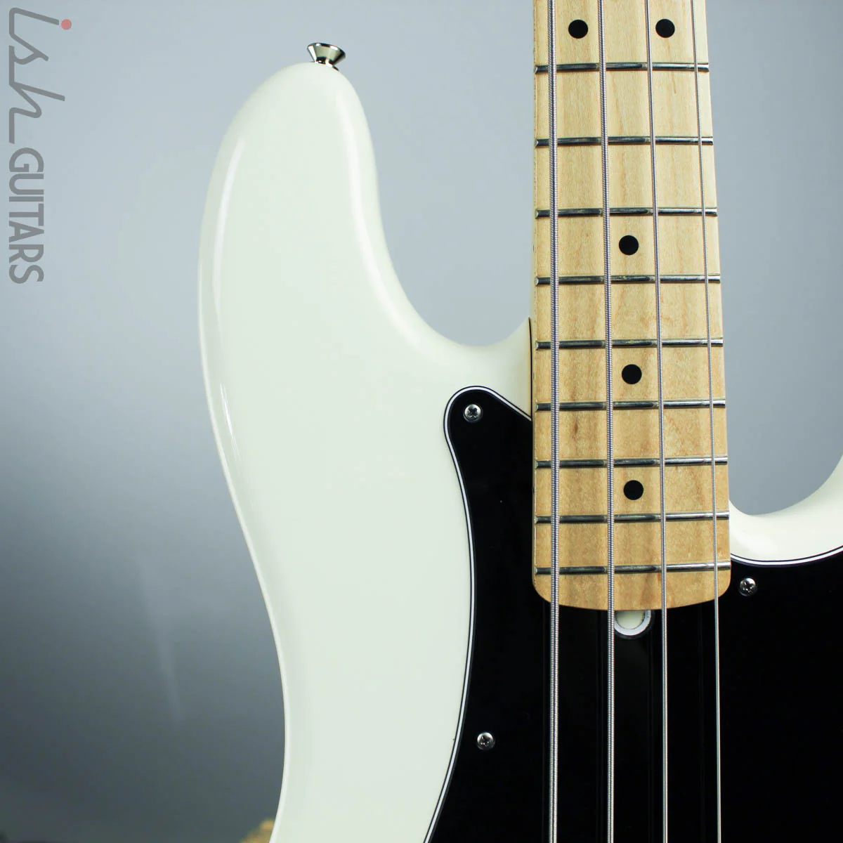 2013 Fender MIM Standard Precision Bass Polar White Maple Fretboard - Image 4