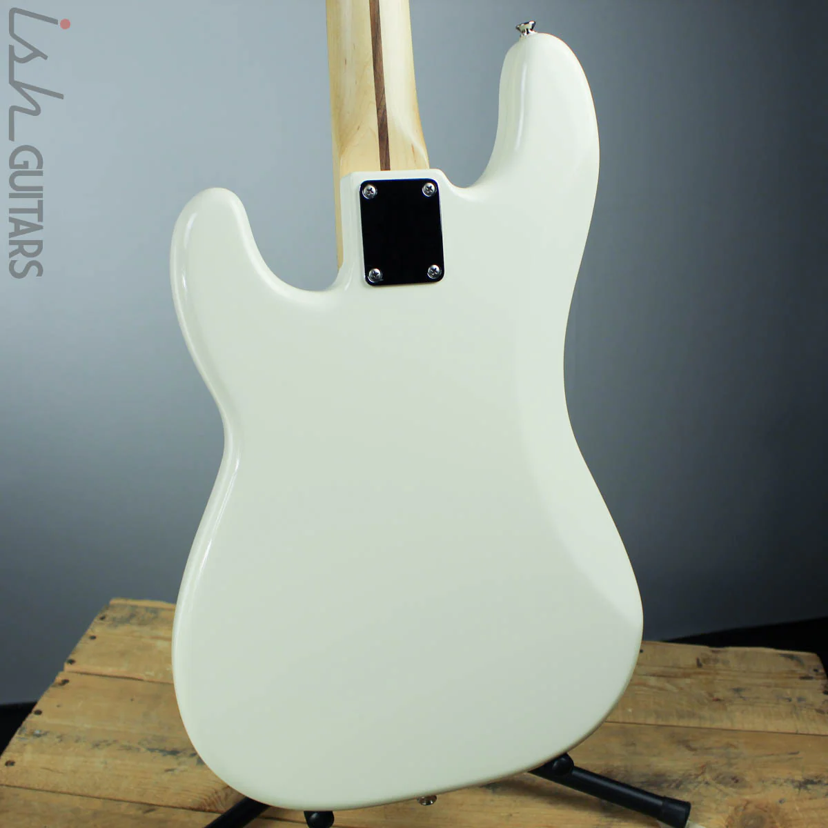 2013 Fender MIM Standard Precision Bass Polar White Maple Fretboard - Image 7