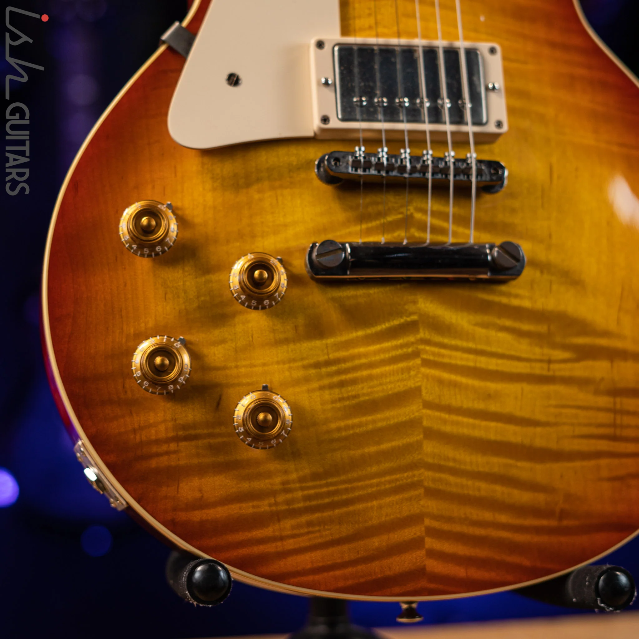 2013 Gibson Custom Shop Les Paul Lefty R9 Sunburst - Image 4
