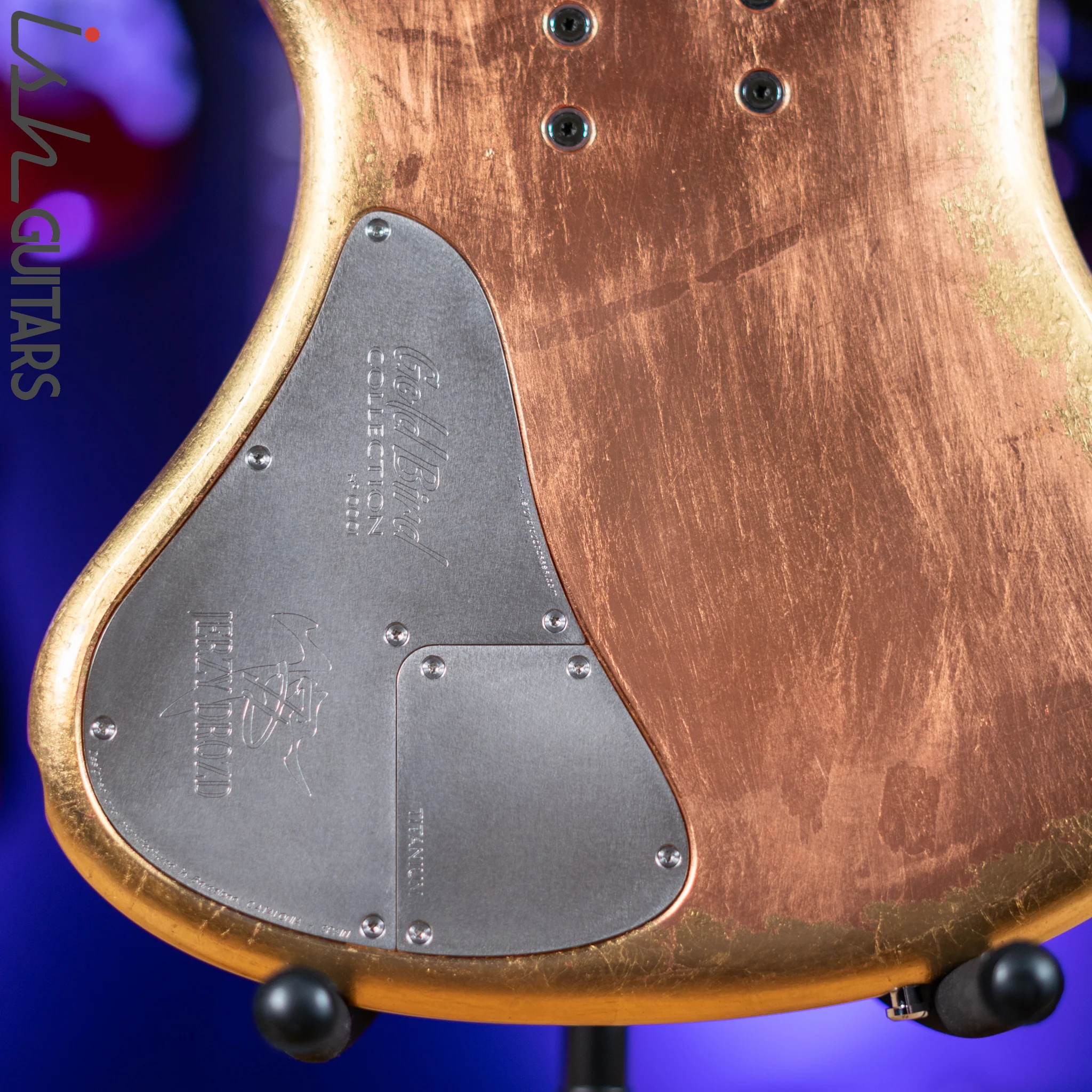 2013 Jerzy Drozd Obsession 5 String Bass Eta Carinae Nebula Gold Bird Collection - Image 13