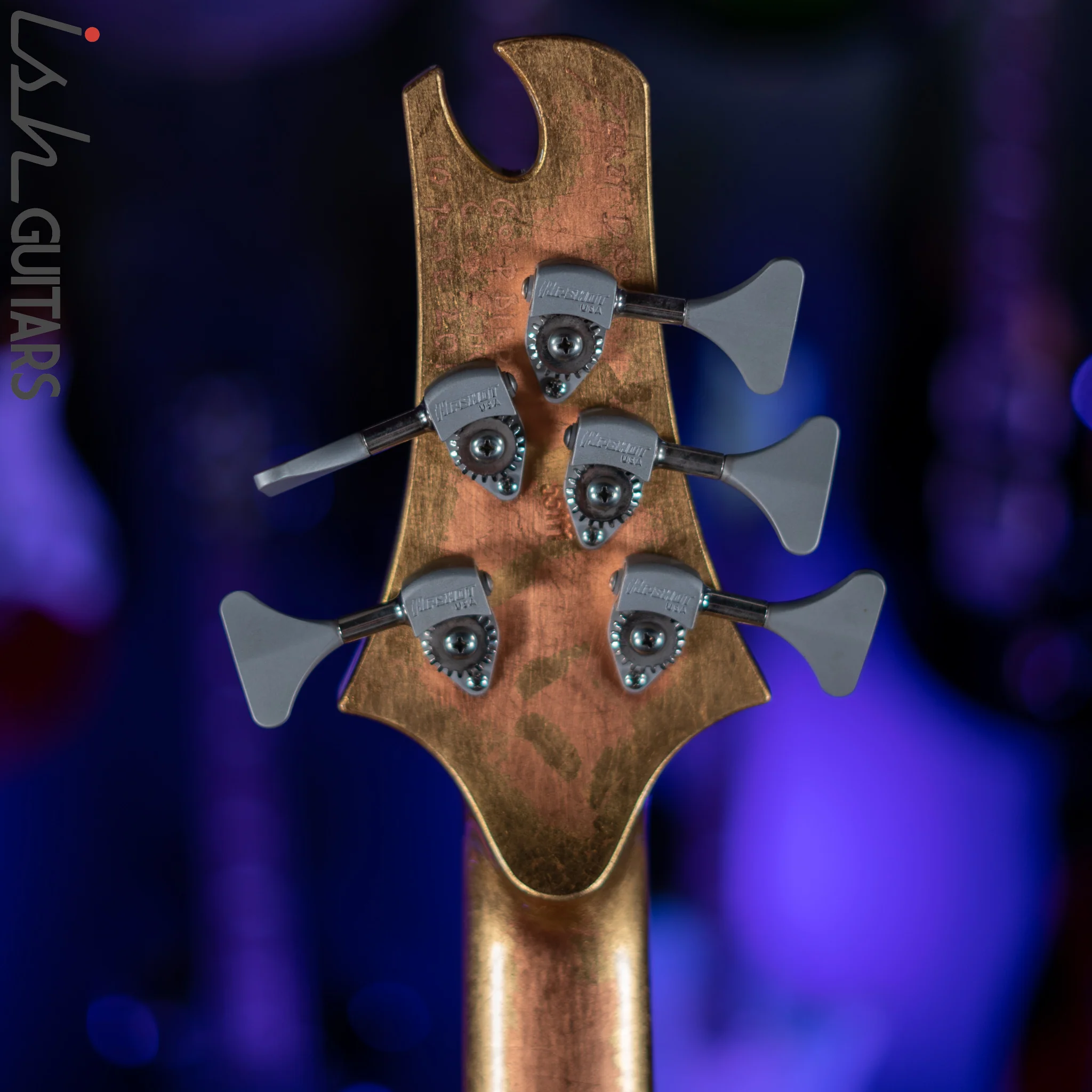 2013 Jerzy Drozd Obsession 5 String Bass Eta Carinae Nebula Gold Bird Collection - Image 15