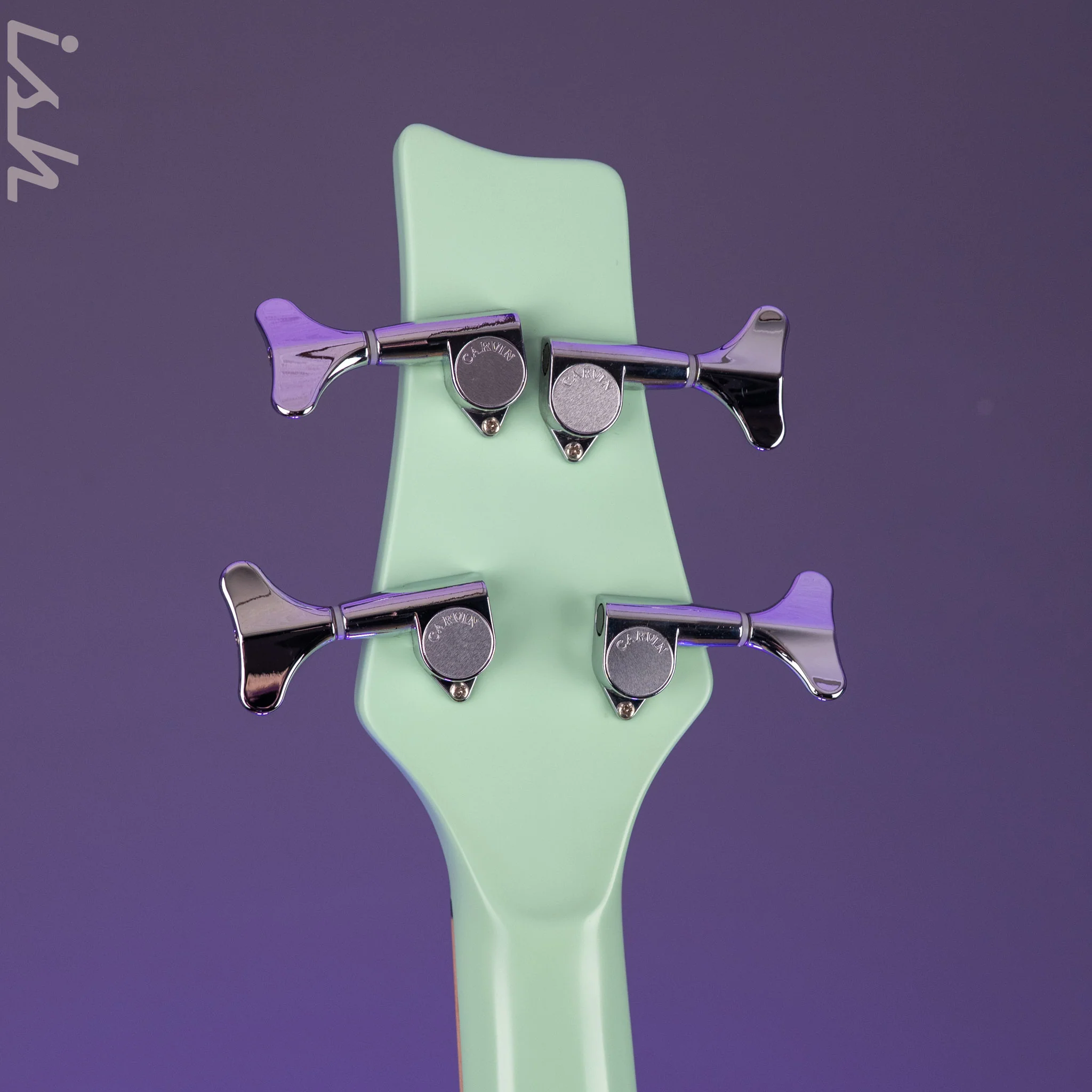 2014 Carvin Active 4 String Bass w/ Piezo Seafoam Green - Image 14