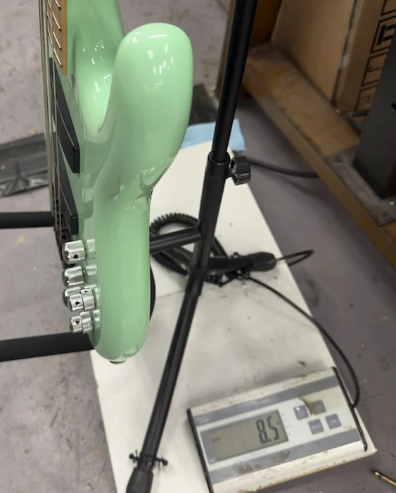2014 Carvin Active 4 String Bass w/ Piezo Seafoam Green - Image 19