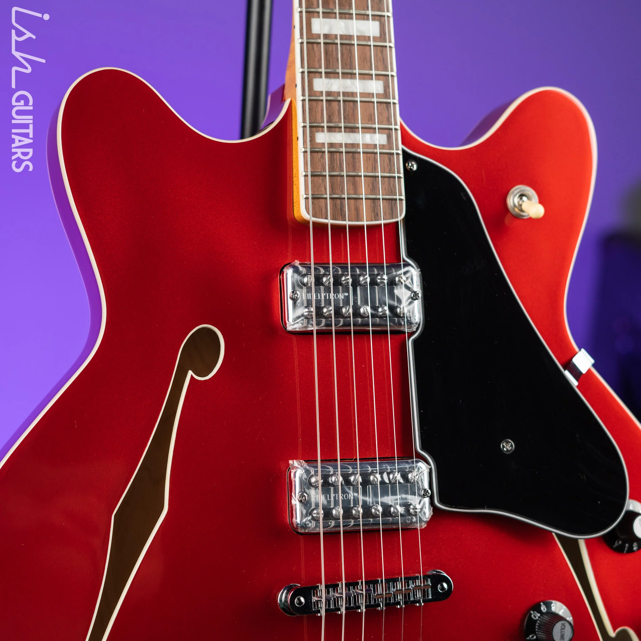 2014 Fender Modern Player Coronado II Candy Apple Red - Image 3