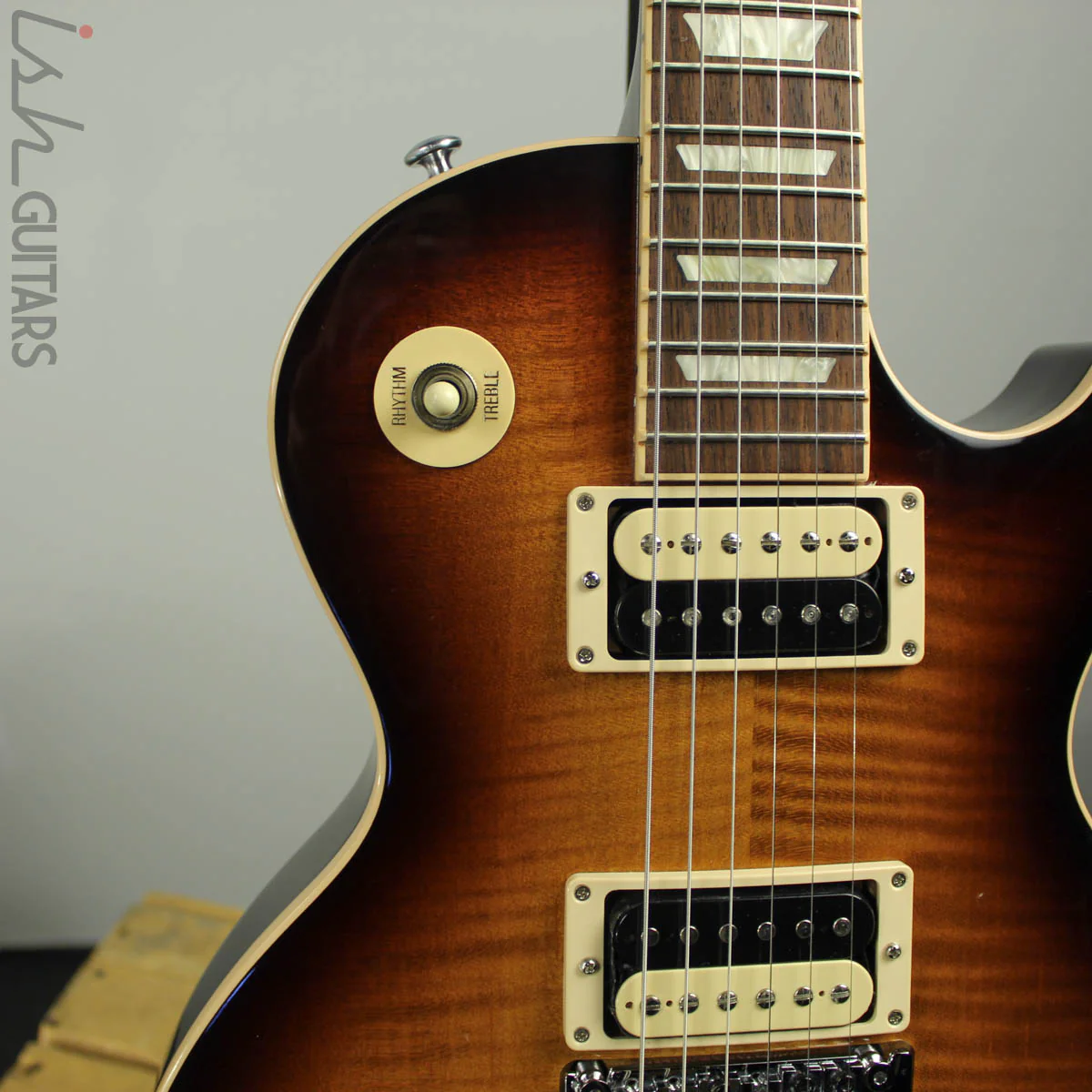2014 Gibson Les Paul Traditional Pro II Floyd Rose Desert Burst - Image 4