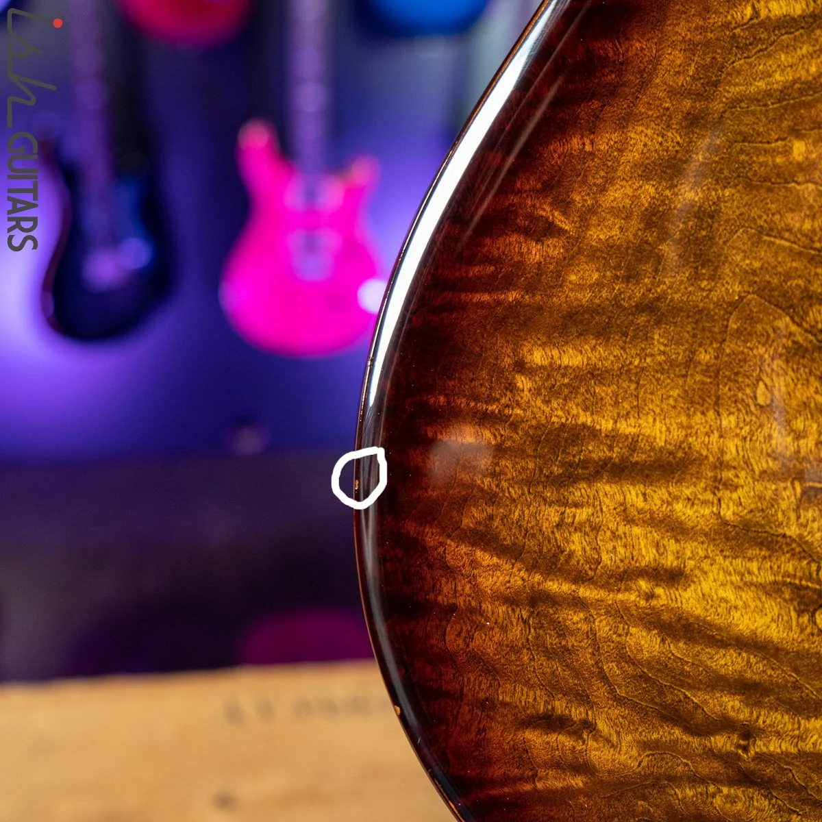 2014 PRS Custom 24 Black Gold Burst Wrap - Image 8