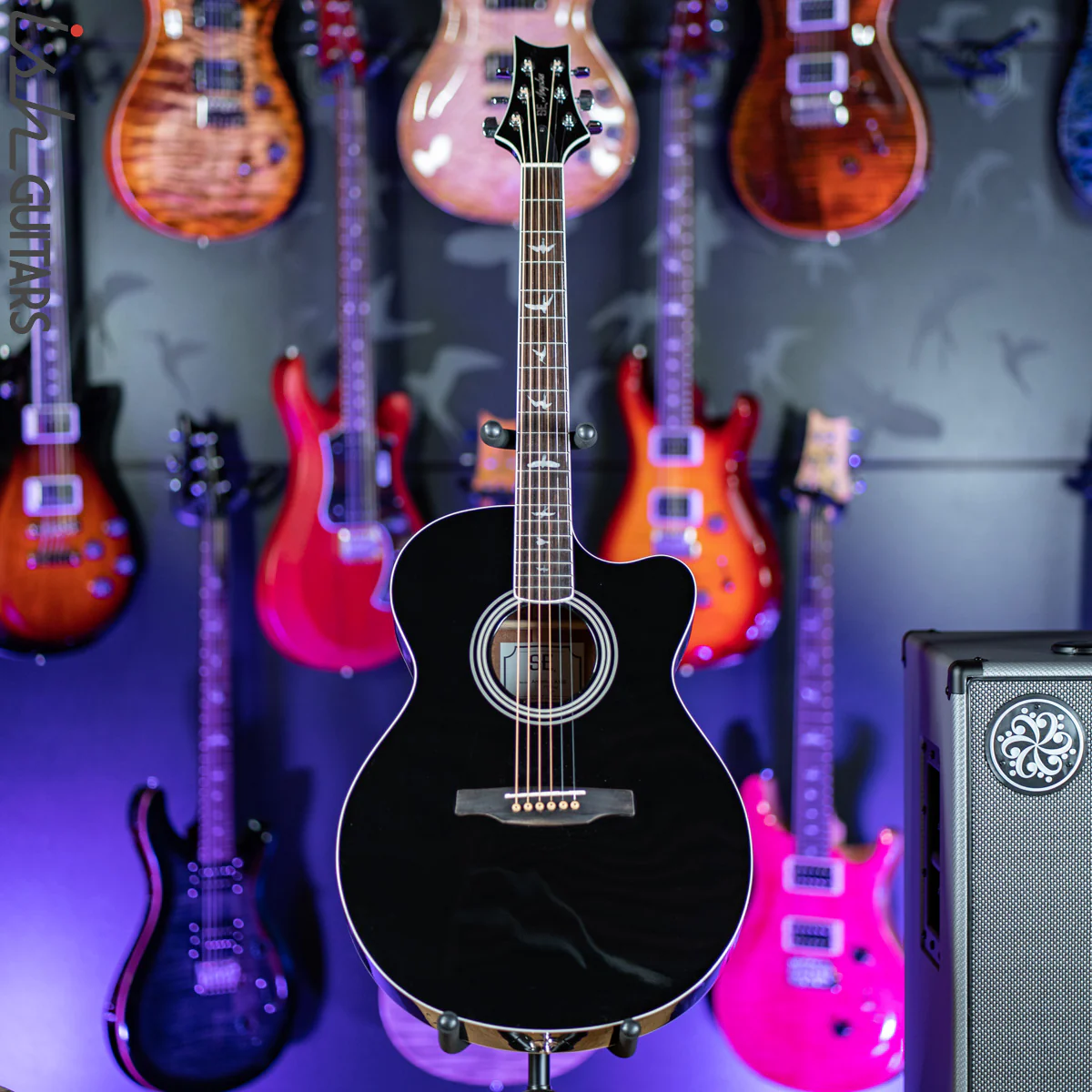 2014 PRS SE Angelus A10E Black - Image 2