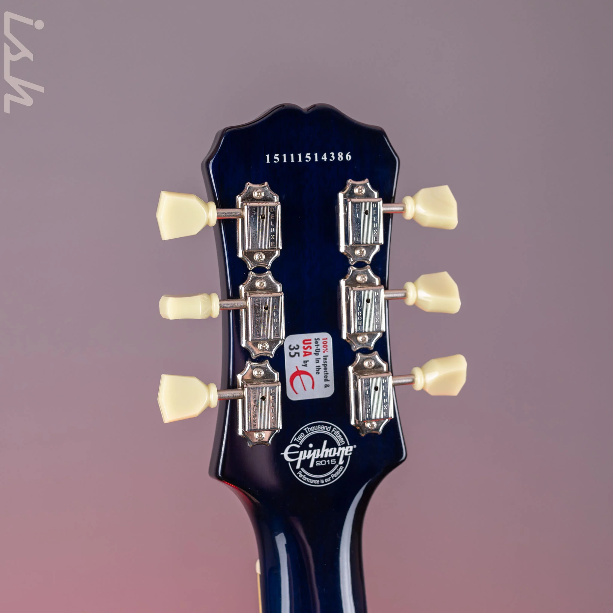 2015 Epiphone Blueshawk Deluxe Midnight Sapphire - Image 16