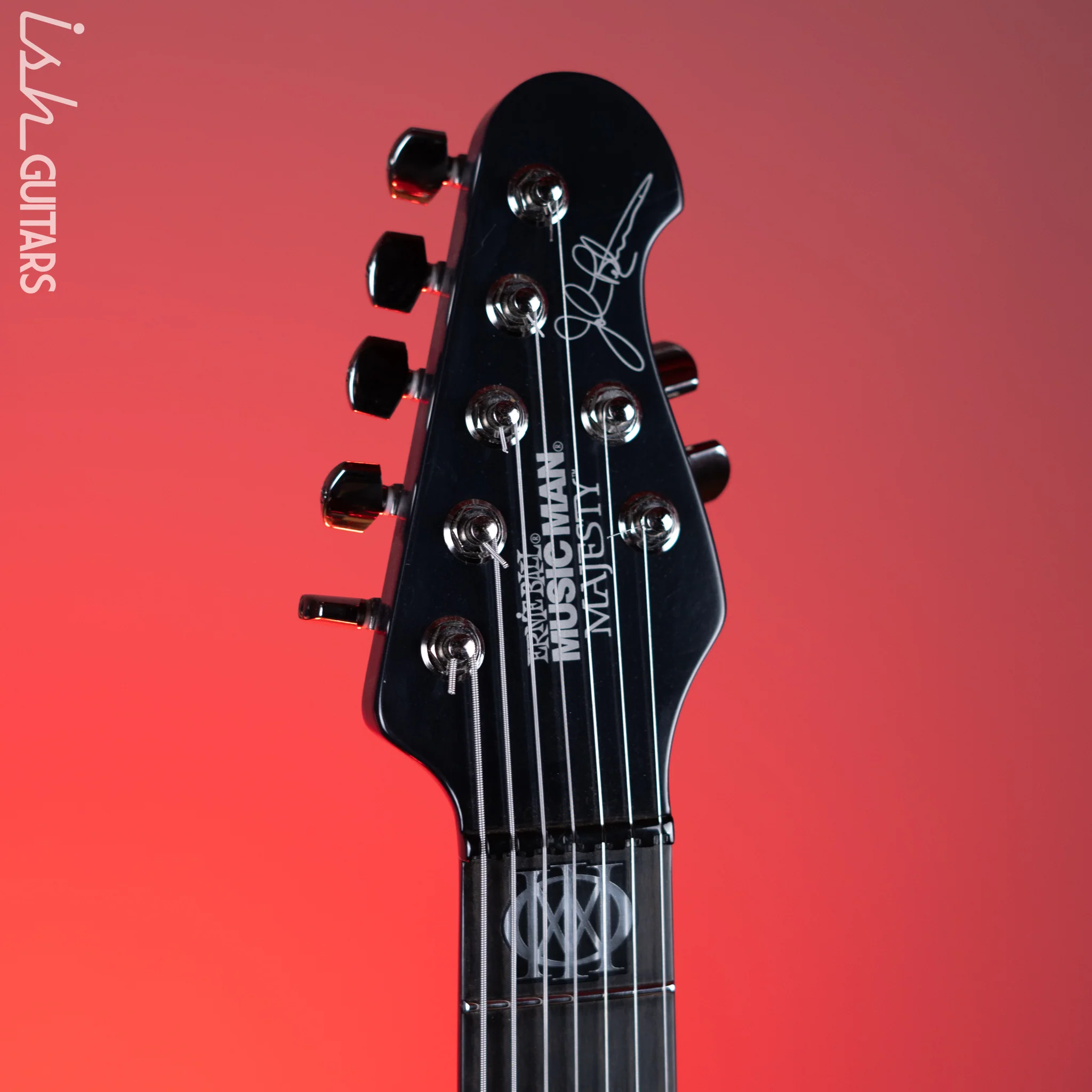2015 Ernie Ball Music Man Majesty 7-String John Petrucci Signature Polar Noir - Image 6