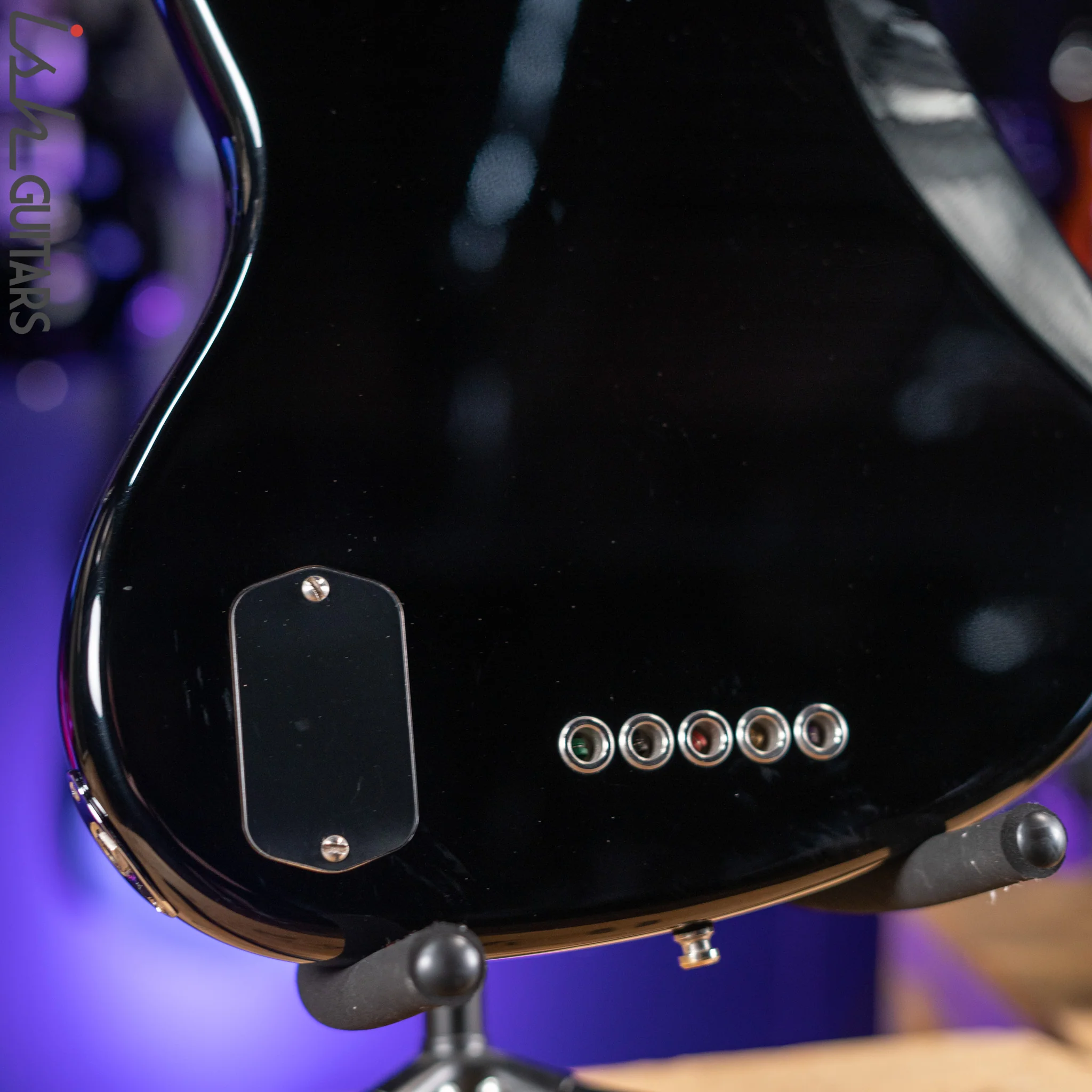 2015 Fender American Deluxe Jazz Bass Black - Image 15
