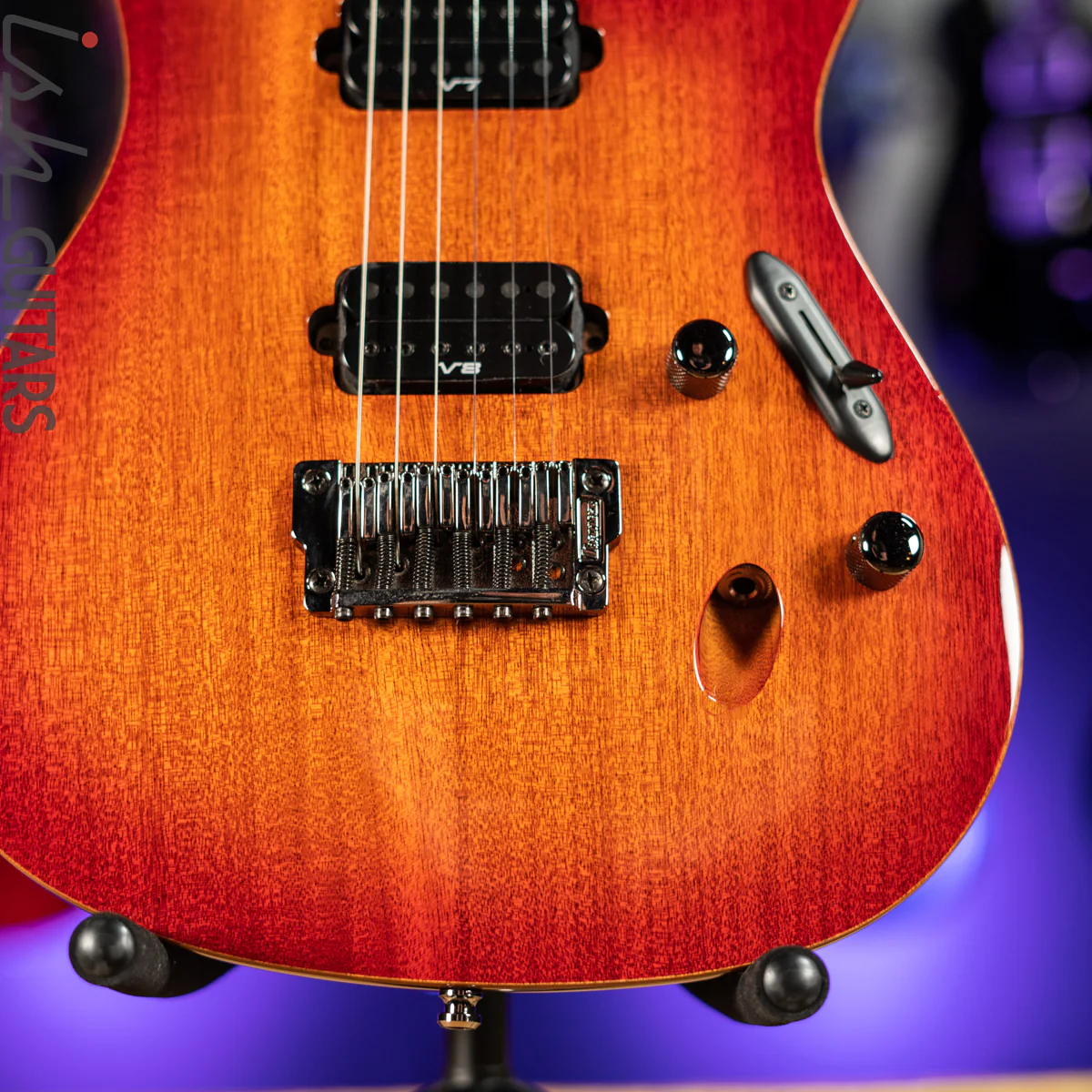 2015 Ibanez Prestige S5521 Blaze Red Burst - Image 4