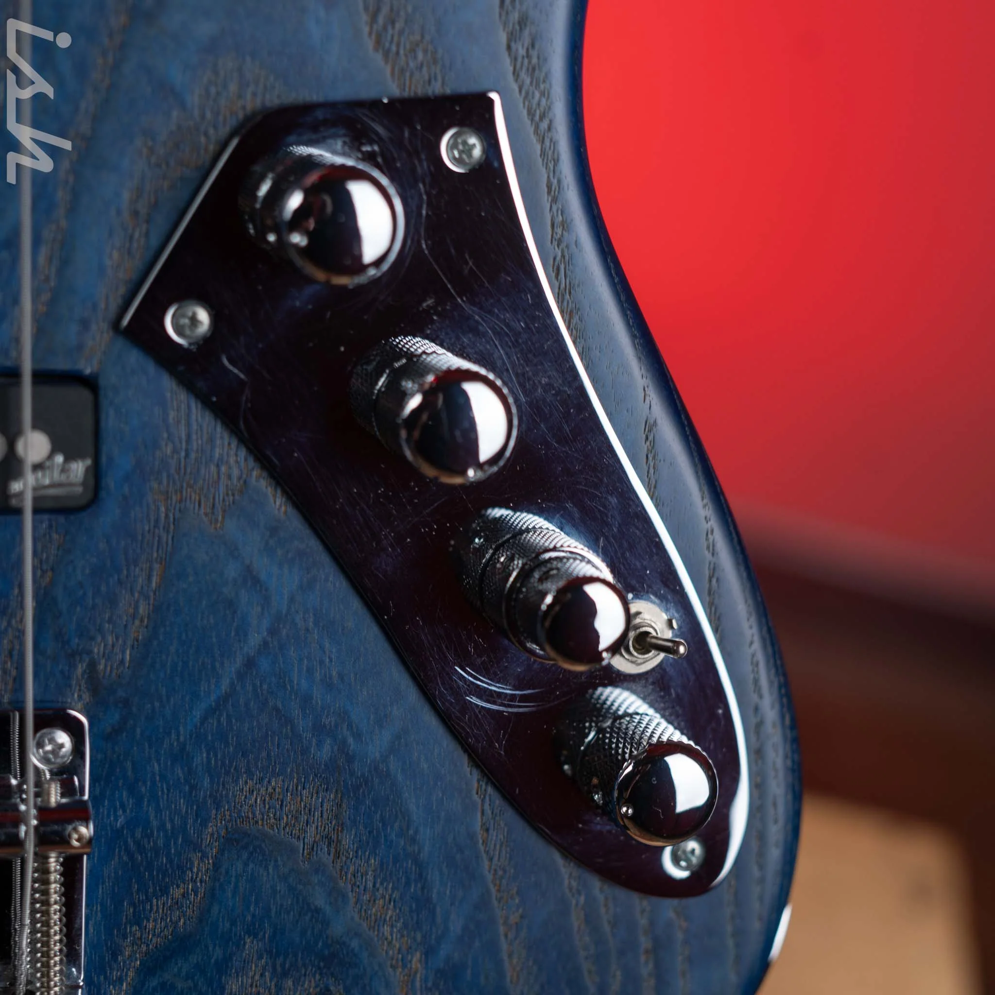 2015 Mayones Jabba 5 Custom Trans Blue - Image 7